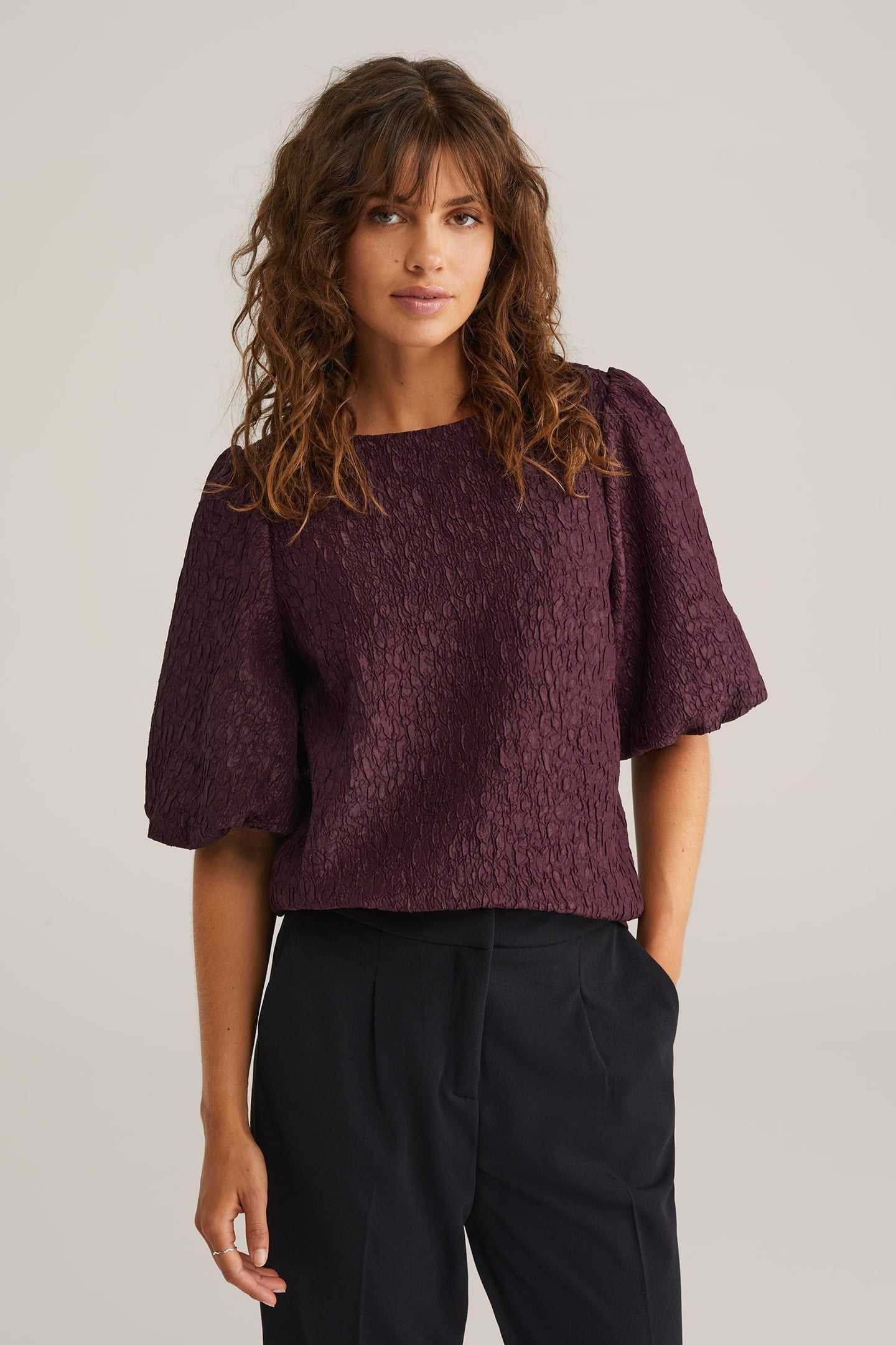 BLOUSE AUBERGINE 1