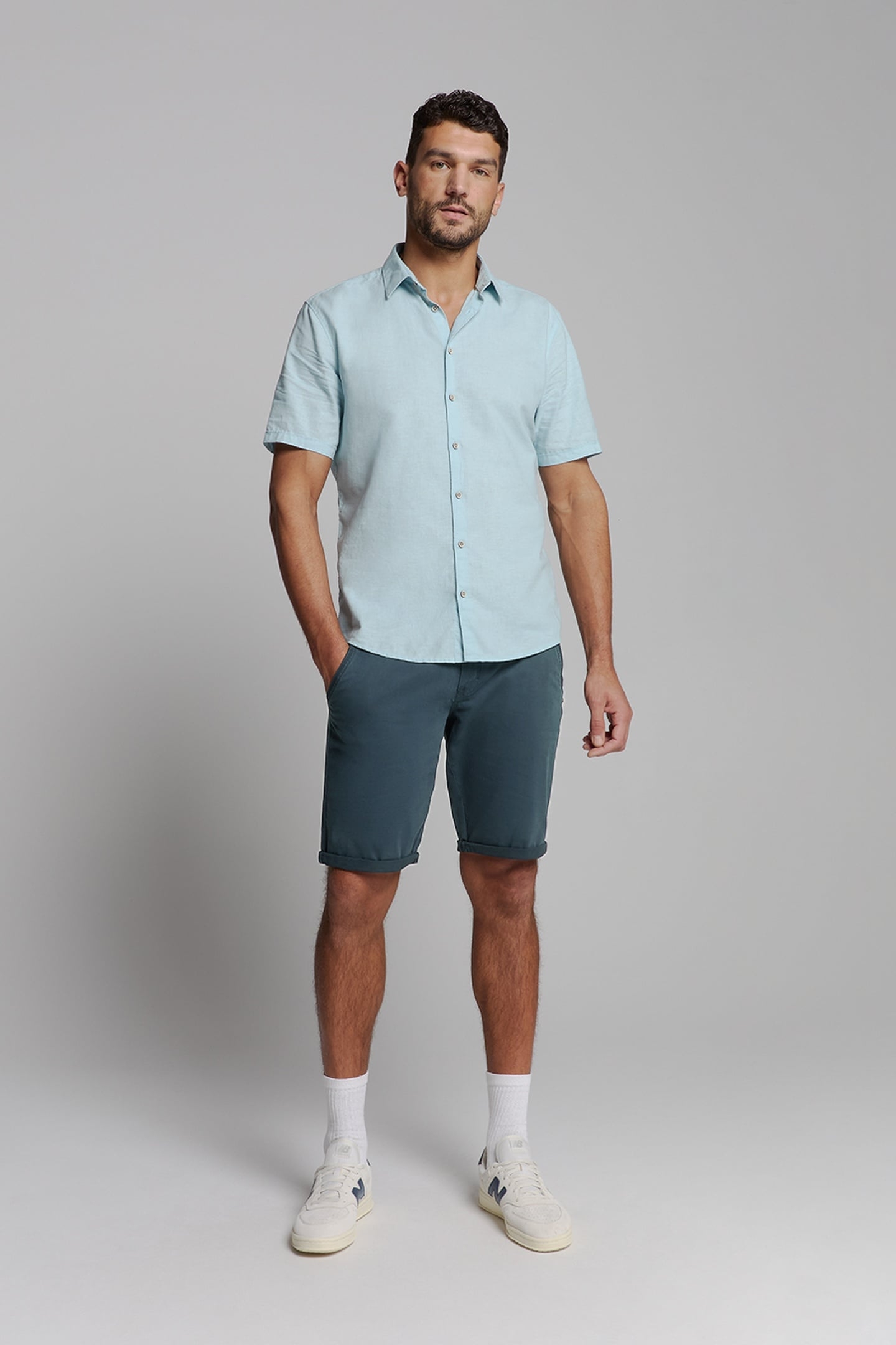 SHORT CHINO GARMENT DYED TWILL STRETCH NIGHT 2