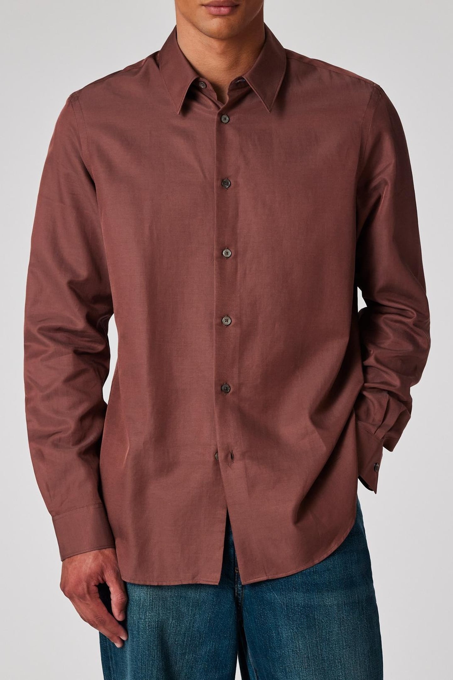 S/C CASUAL FIT SHIRT HAZELNUT 1