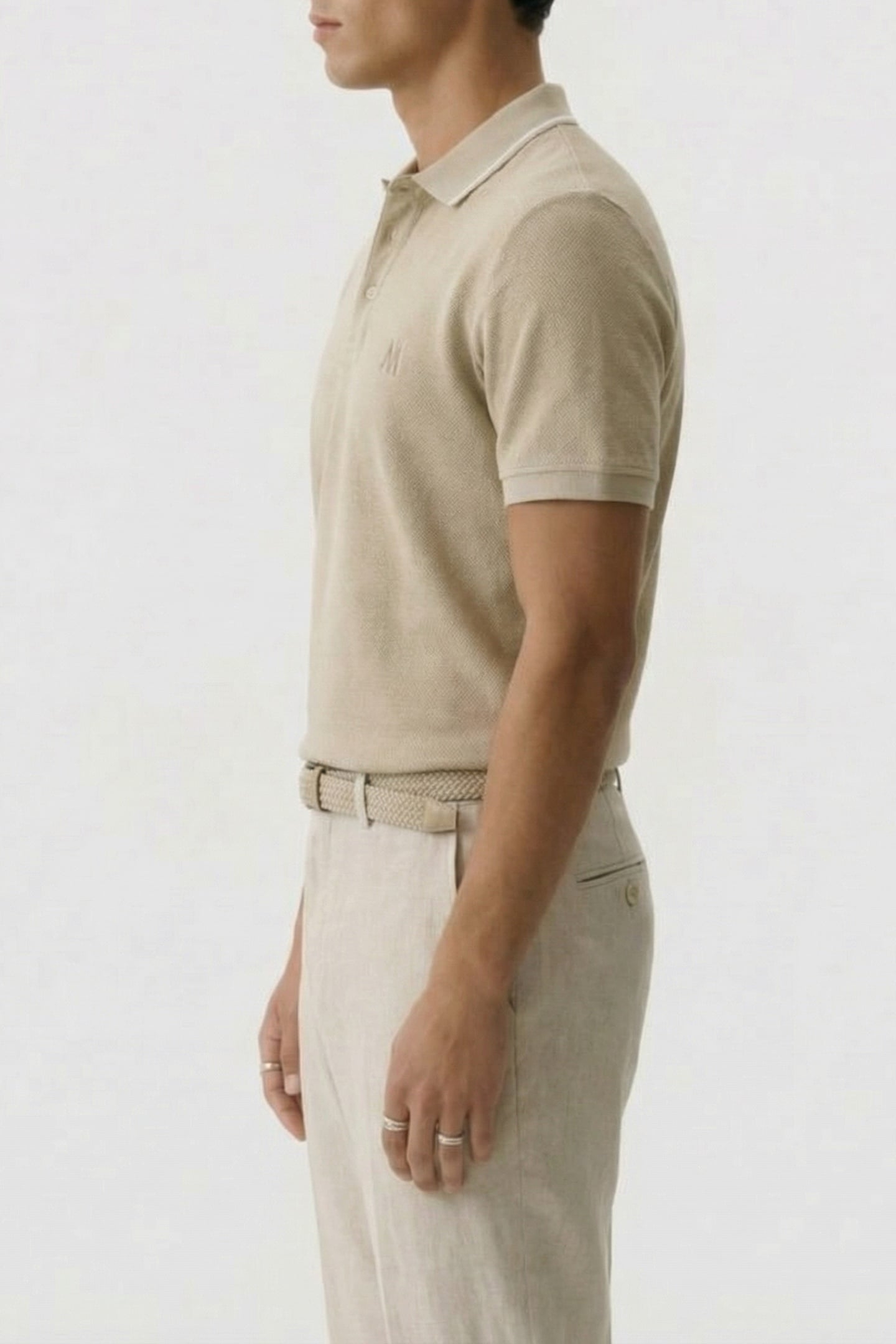 MARCIANO BY GUESS SS POLO OPEN PLACKET HAZEL WOOD 4