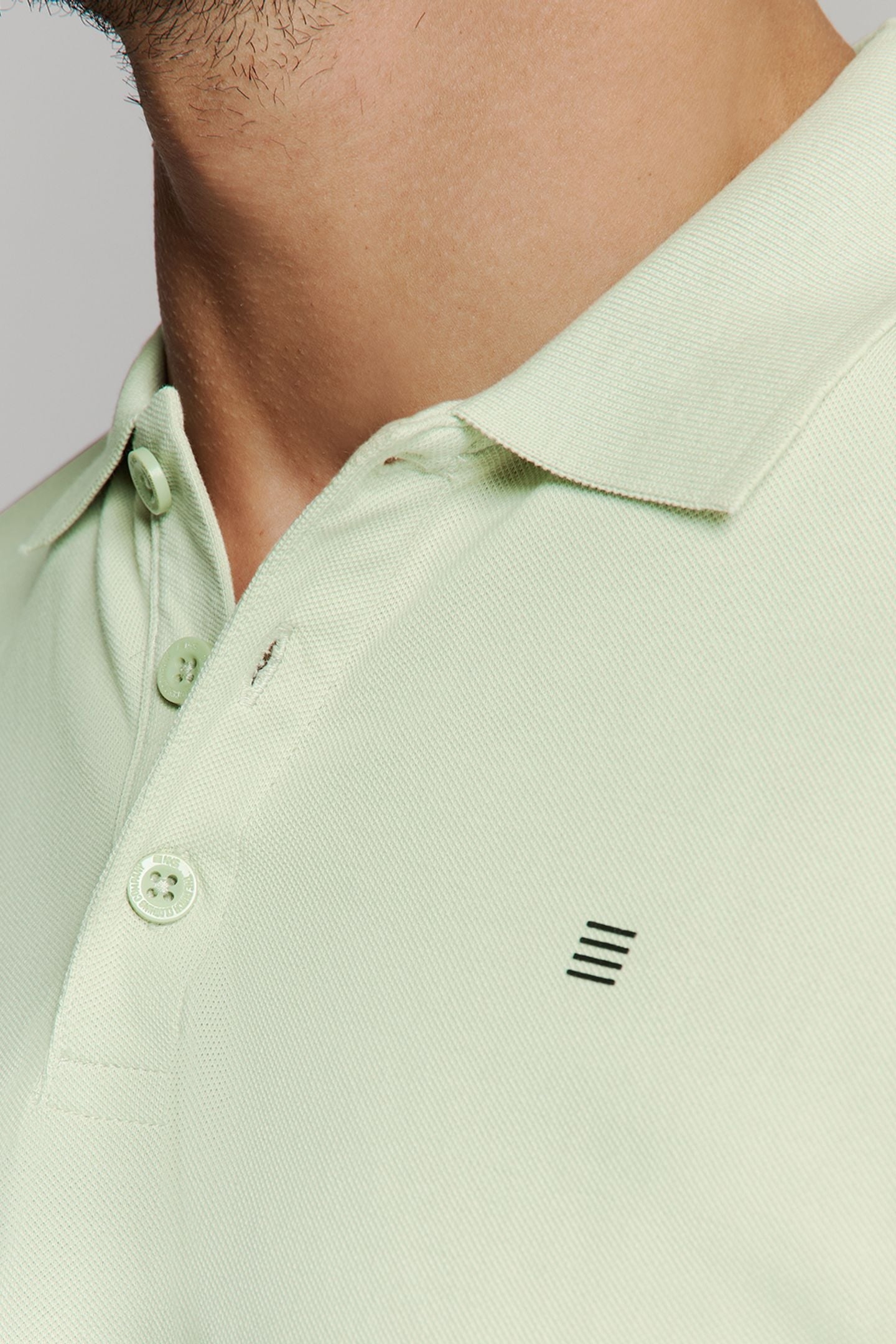 POLO PIQUE SOLID STRETCH MINT 7