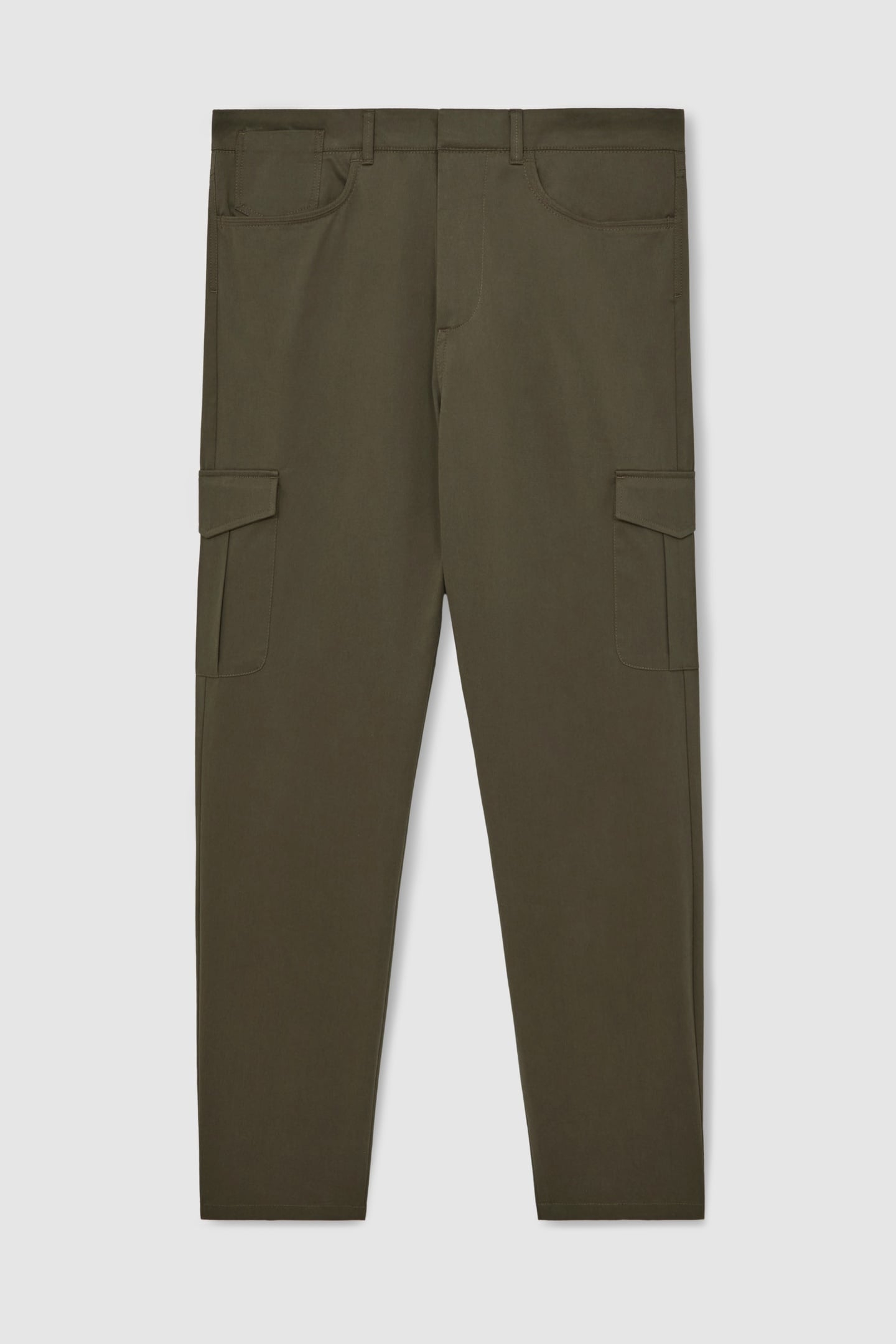 COTTON CARGO TROUSER OLIVE GREEN 3