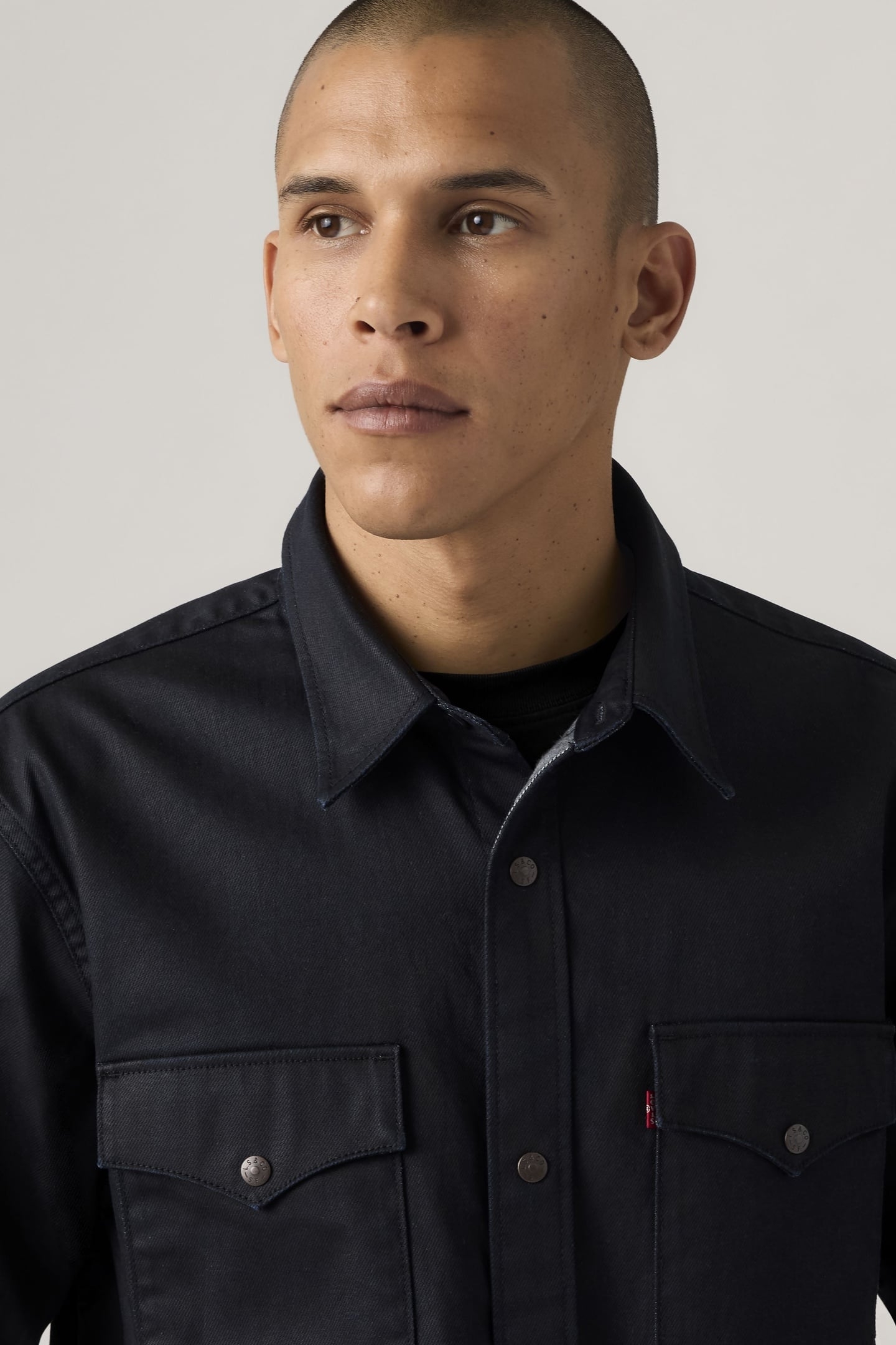 RELAXED WESTERN SHIRT BLACK 2