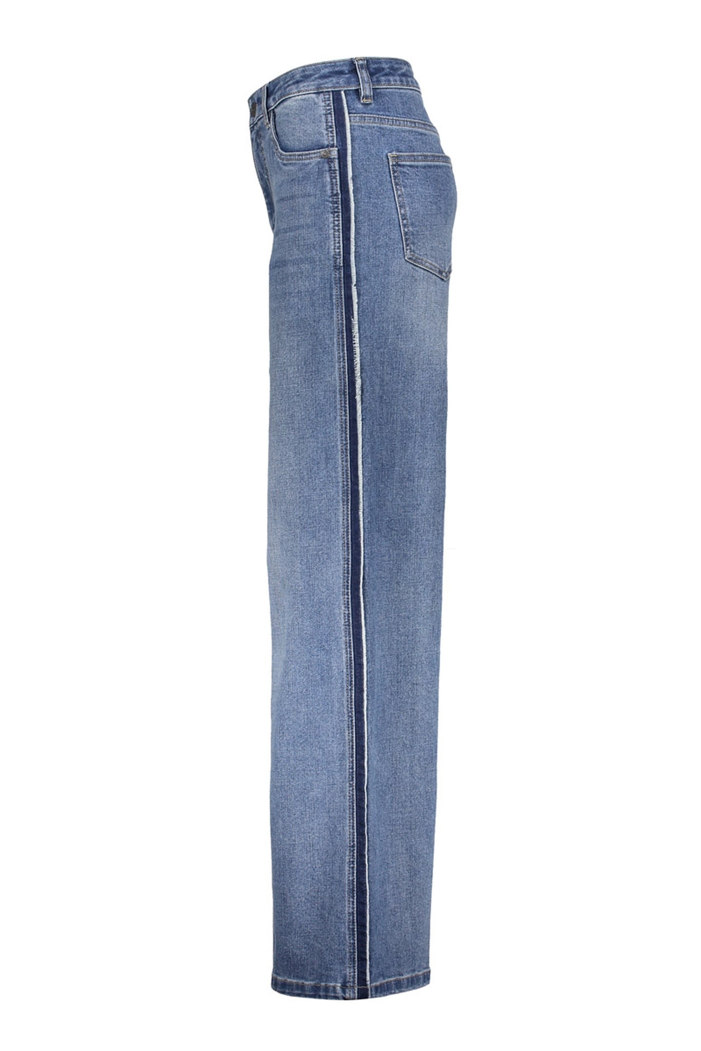 JEANS PIPING INSERTS STONEWASH DENIM 2