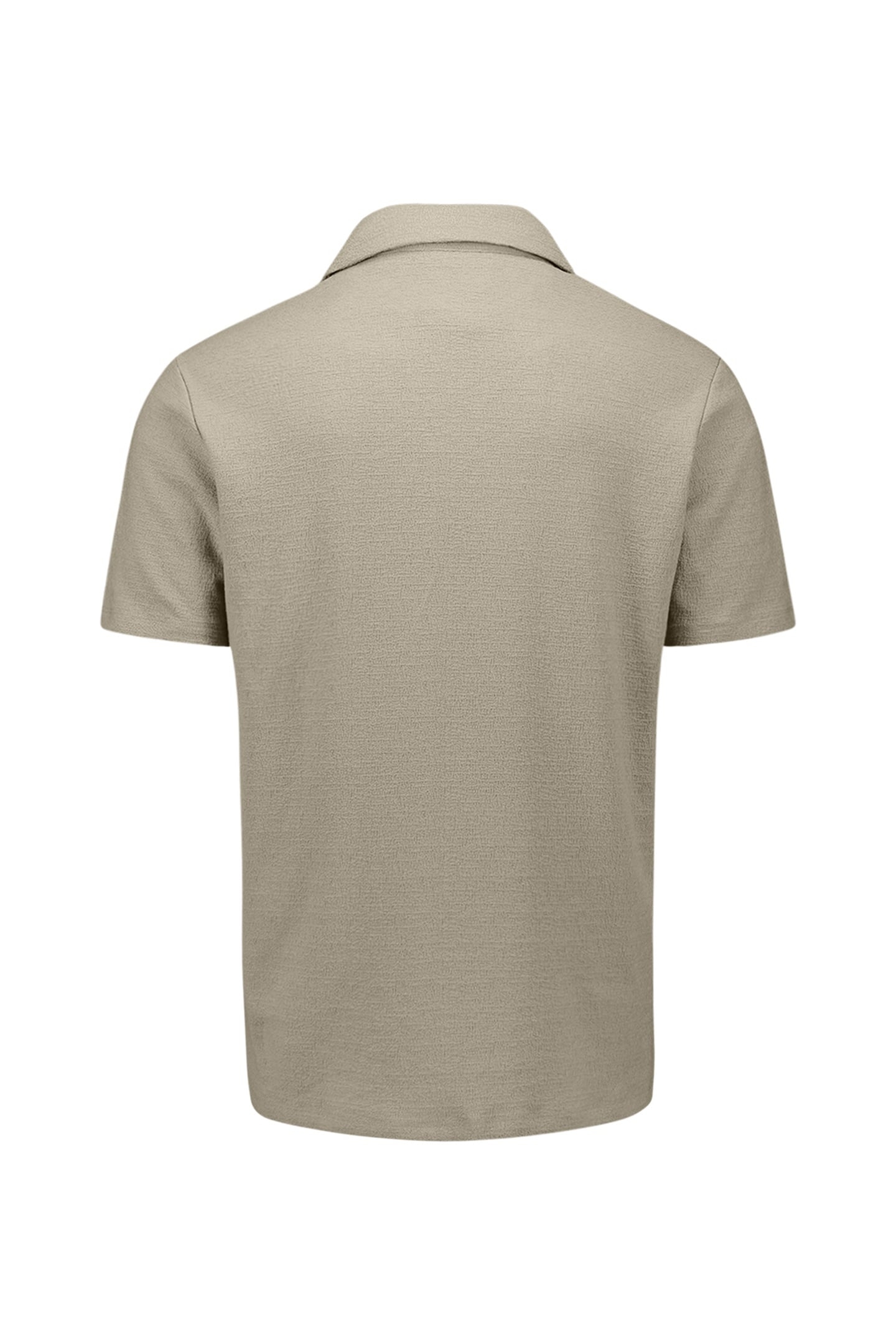 POLO V SOLID JACQUARD TAUPE 2
