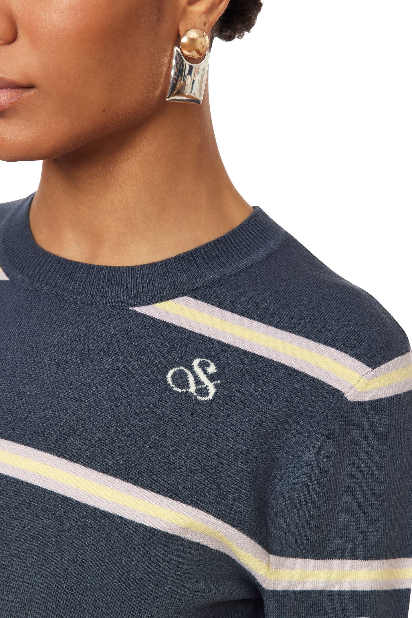 CROP PULLOVER BIG DIPPER STRIPE 7