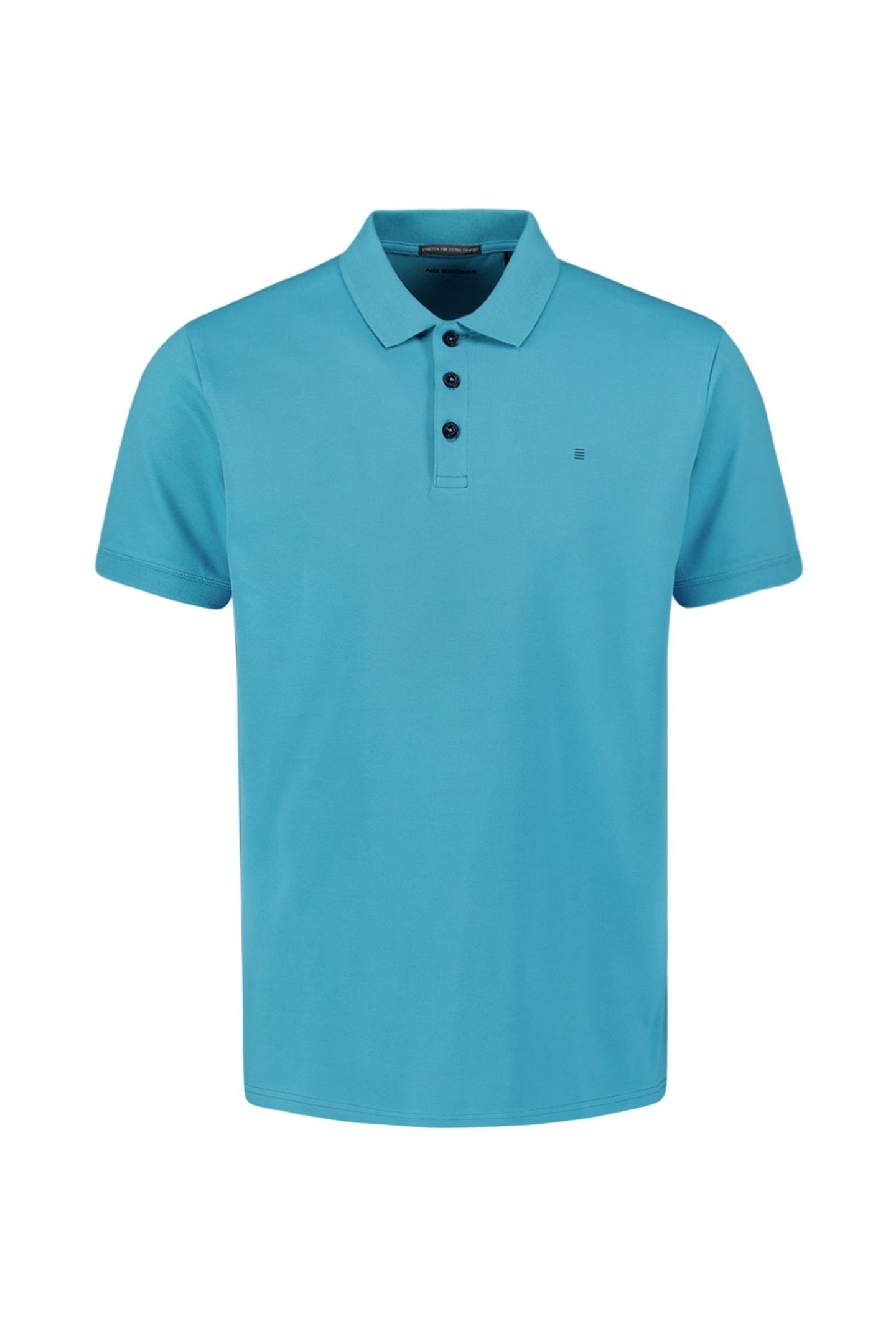 POLO PIQUE SOLID STRETCH SEABLUE 6