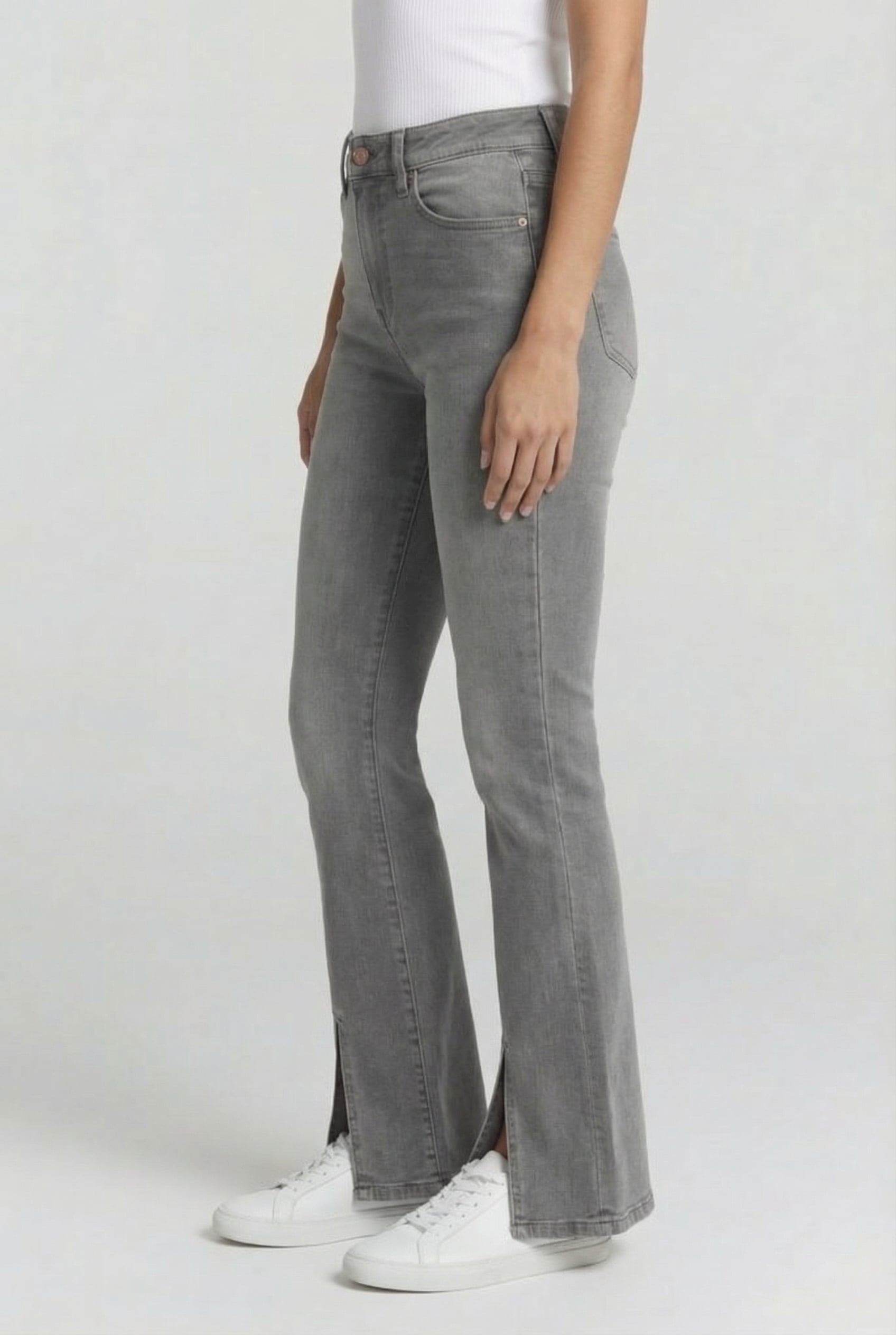 SUNRISE SPLIT JEANS MID GREY STONE 3