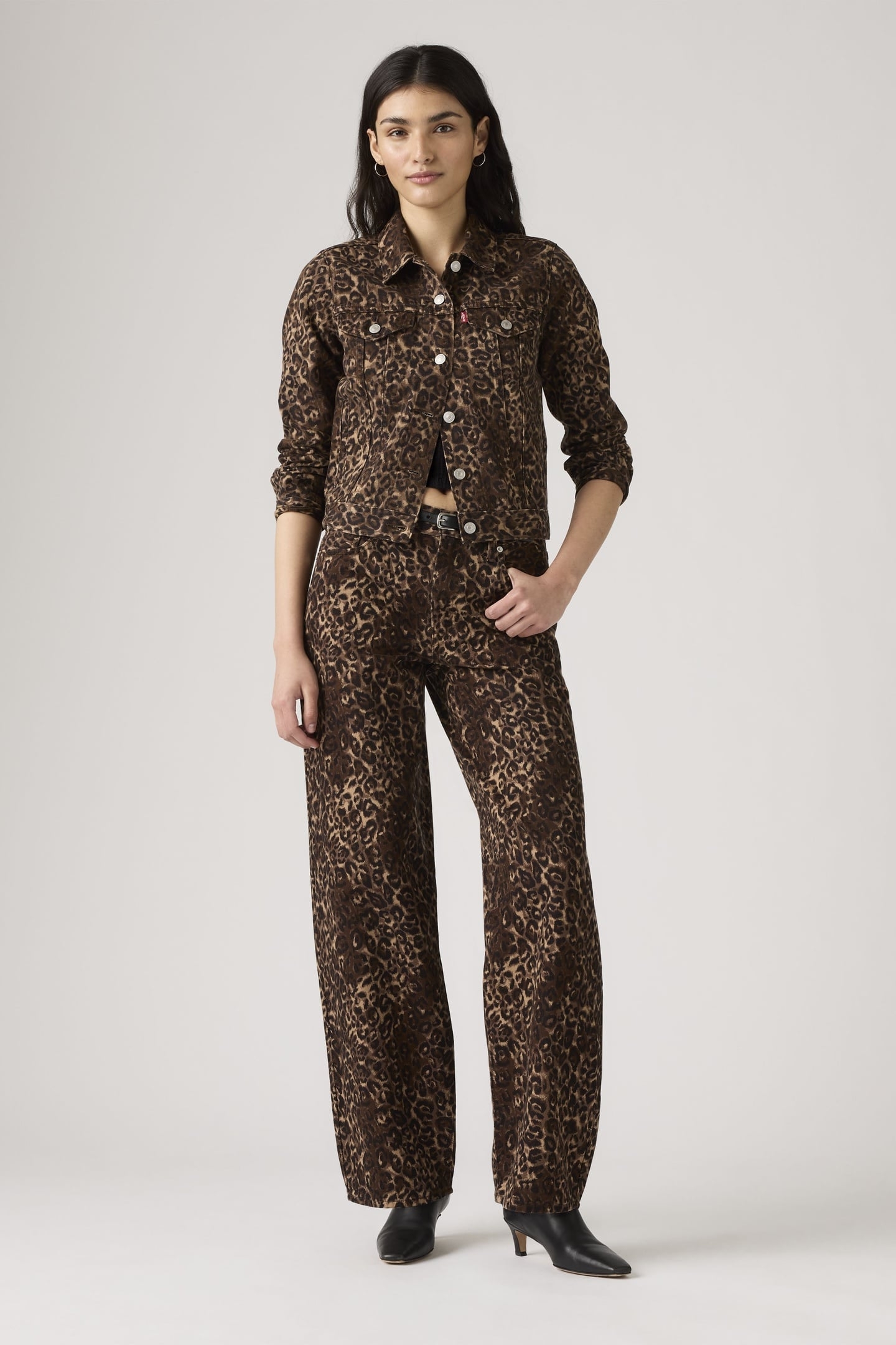 BAGGY DAD LIGHTWEIGHT JEANS BROWN 3