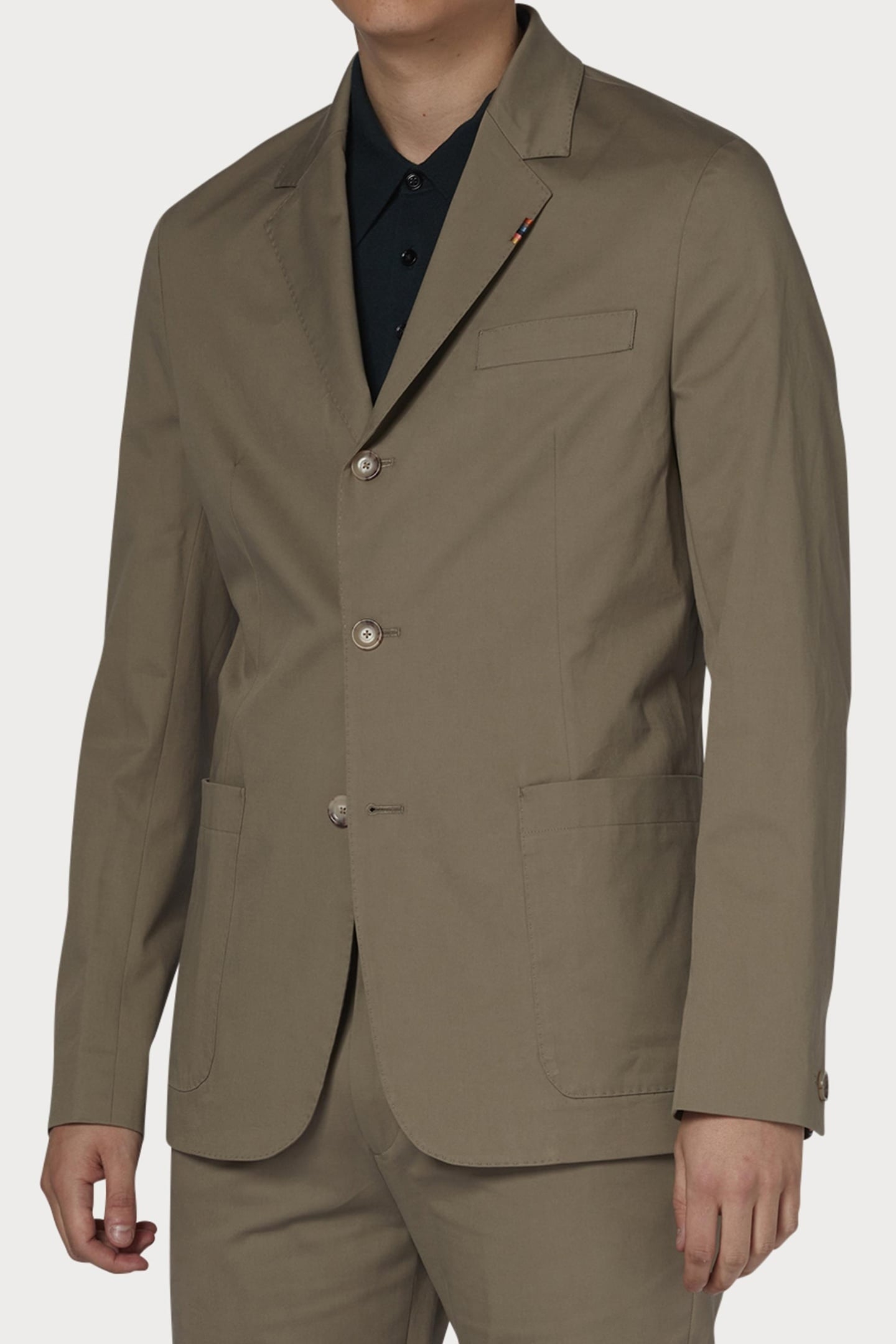 2BTN SB JACKET KHAKI 1