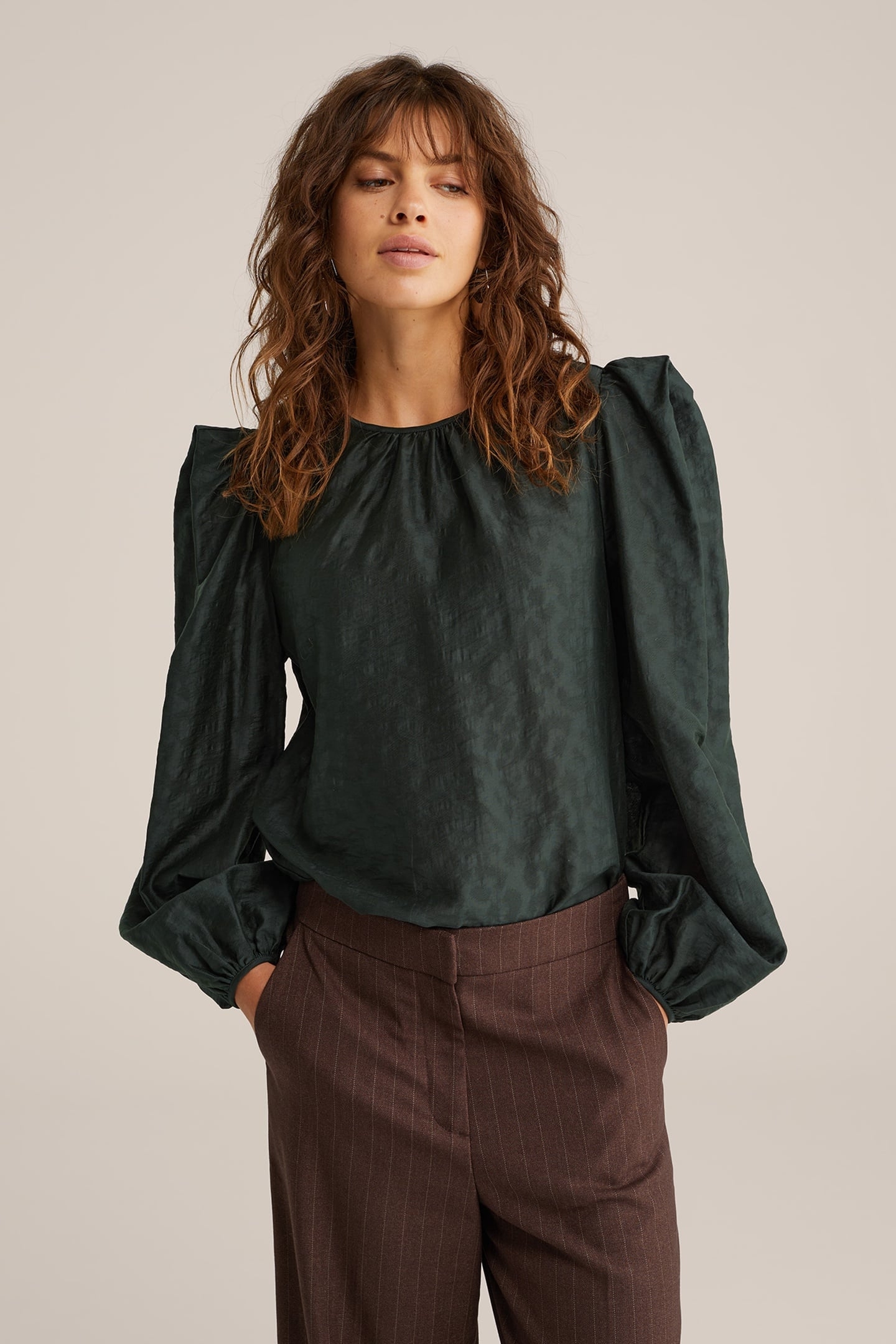 BLOUSE DARK GREEN 1