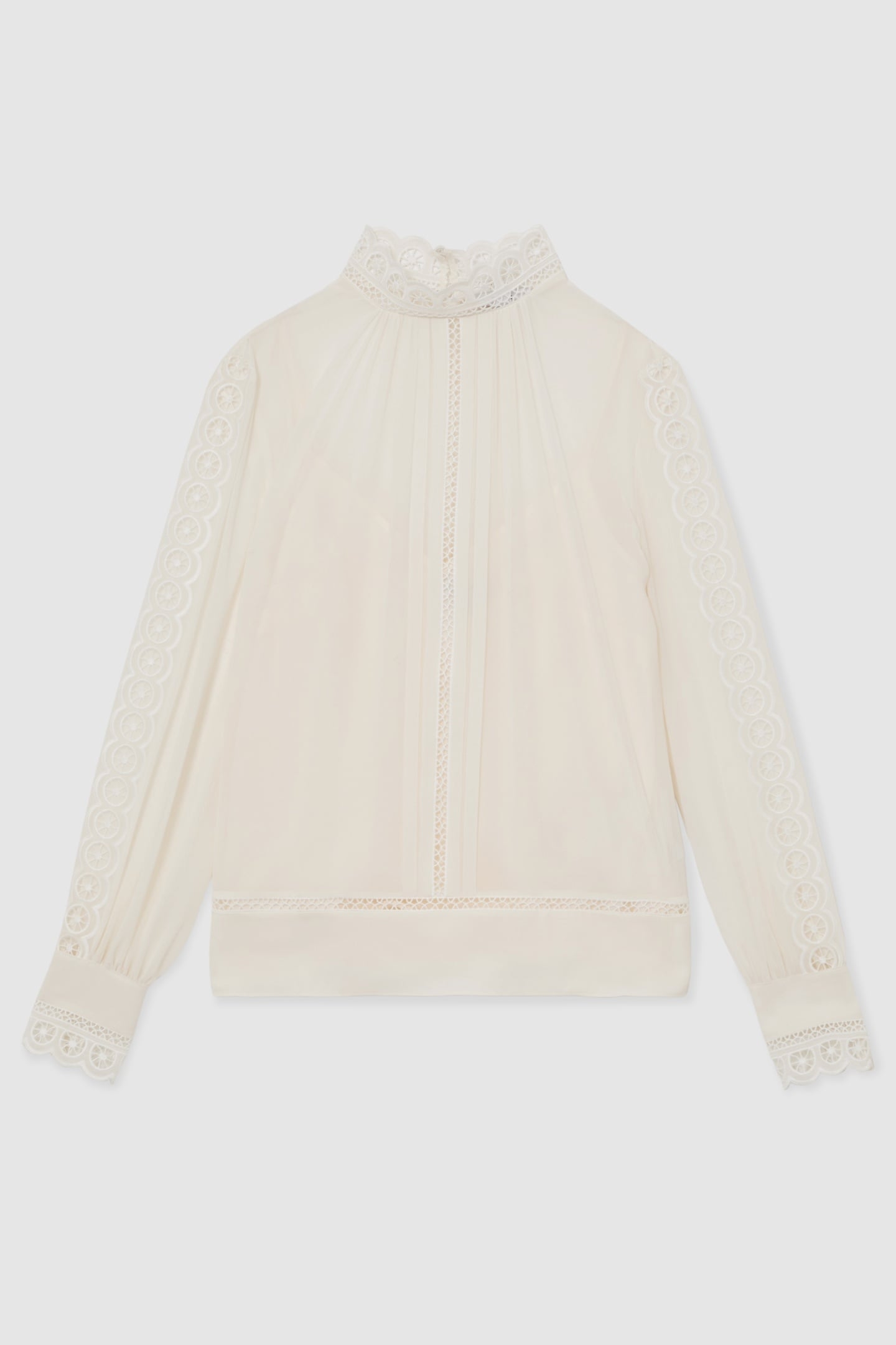 LACE COLLAR BLOUSE CREAM 4