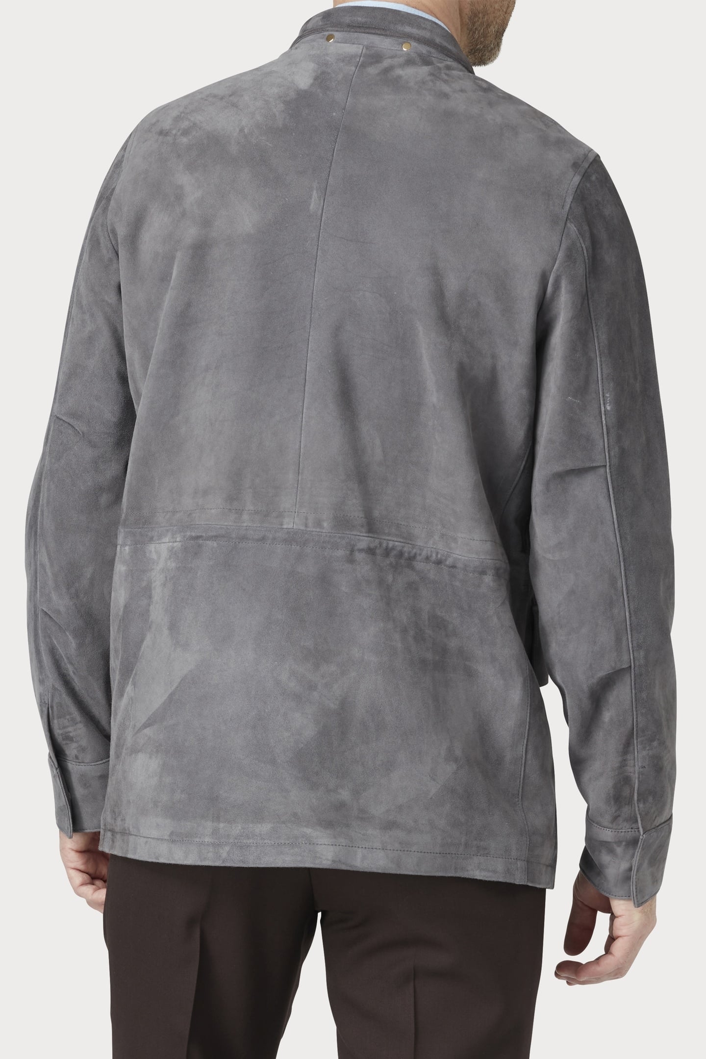 REGULAR FIT SUEDE FIELD JACKET MAUVE 2