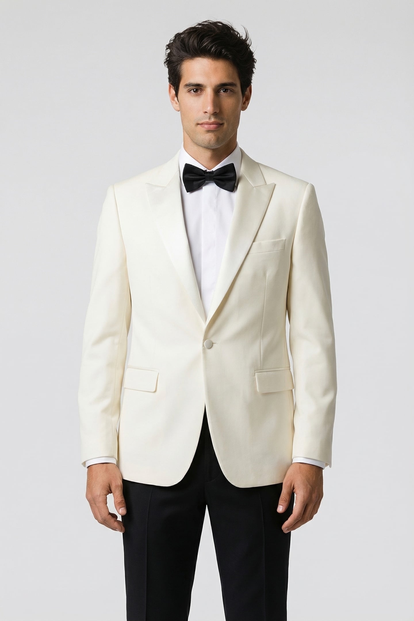 EVENING 1BTN JACKET WHITE 3