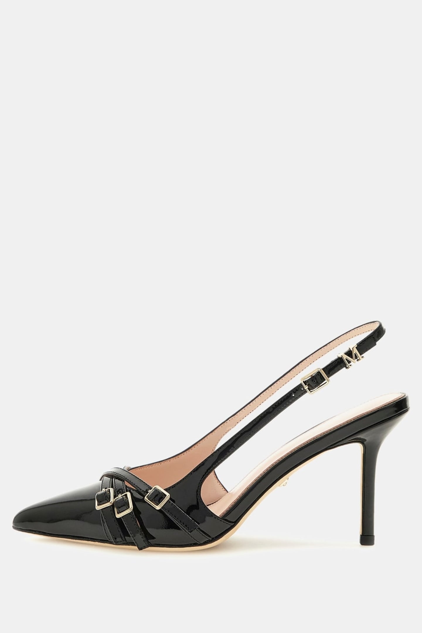 MARCIANO BY GUESS SLING BACK BUCKLE JET BLACK 1