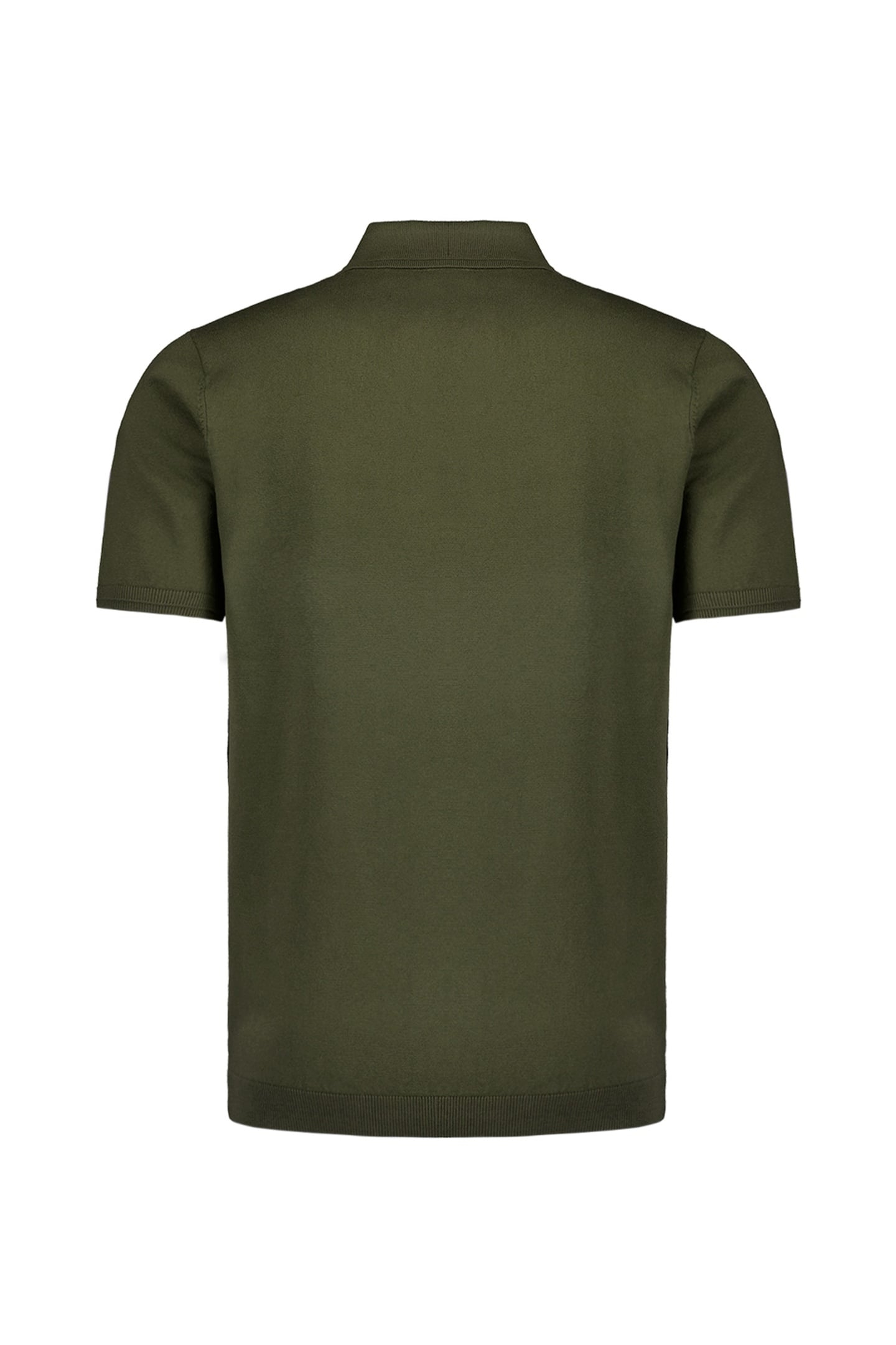 PULLOVER SHORT SLEEVE POLO BUTTON SOLID DARK MOSS 5