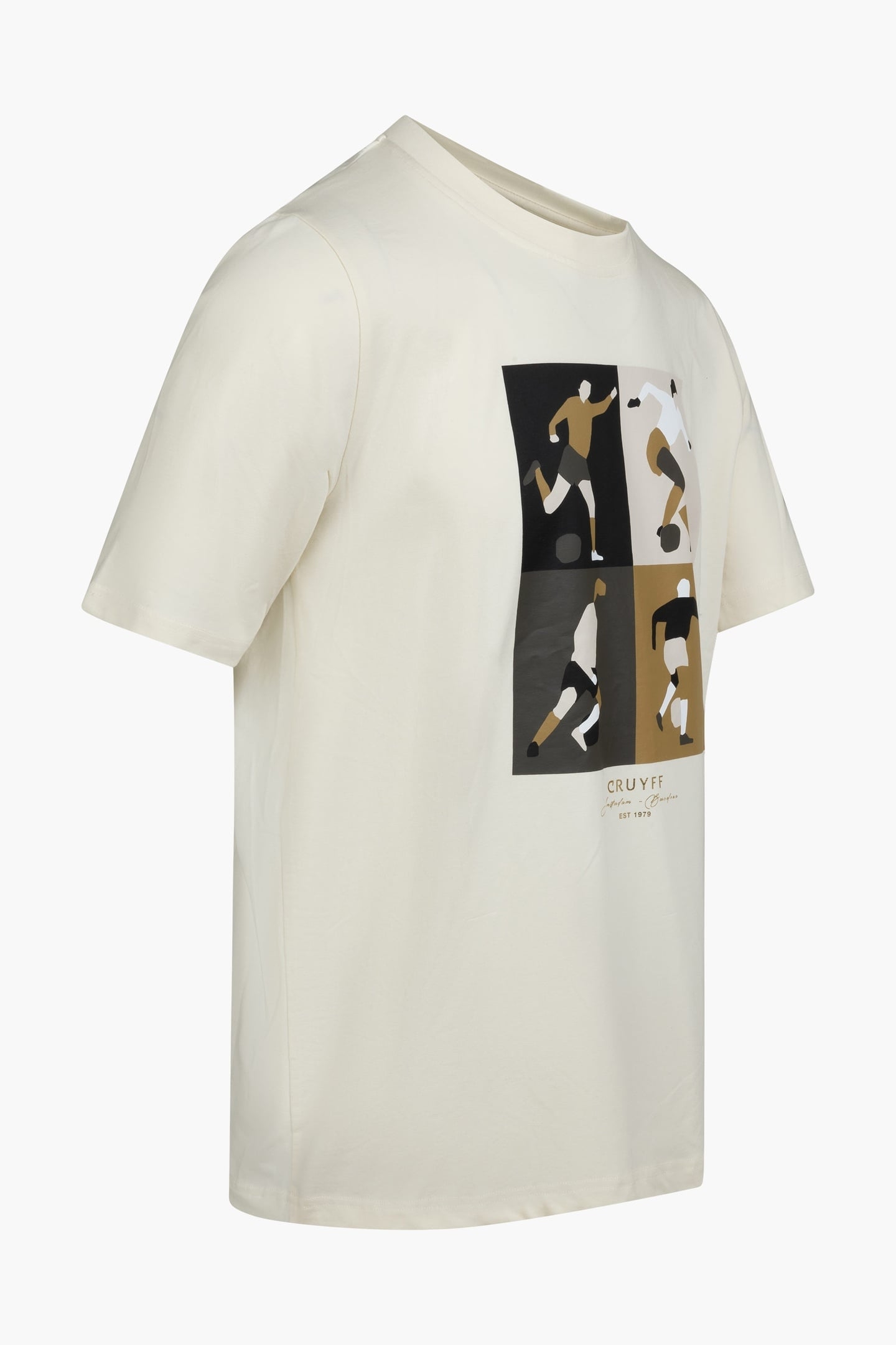 CRUYFF TURN TEE CREAM/GOLD 2