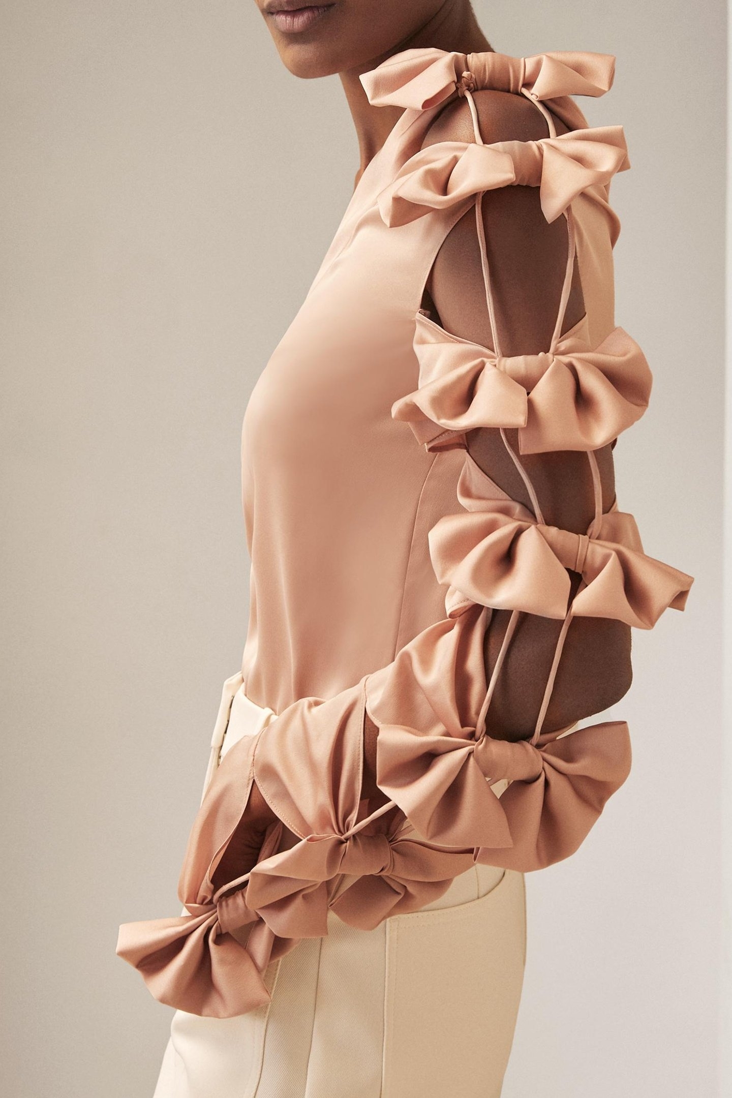 BOW SLEEVE TOP PALE PINK 3