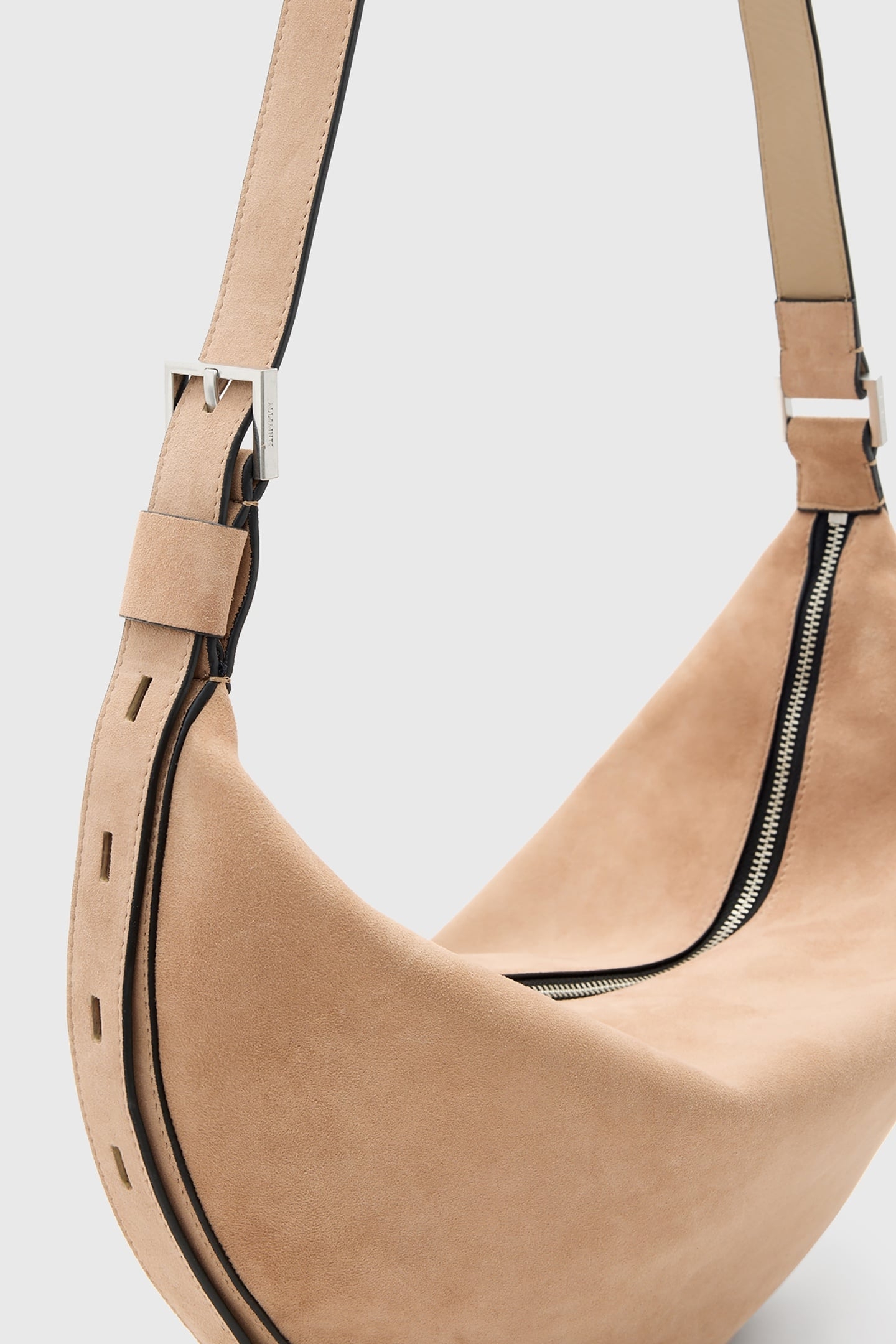 HALFMOON SUEDE SHLDR MINK BROWN 5