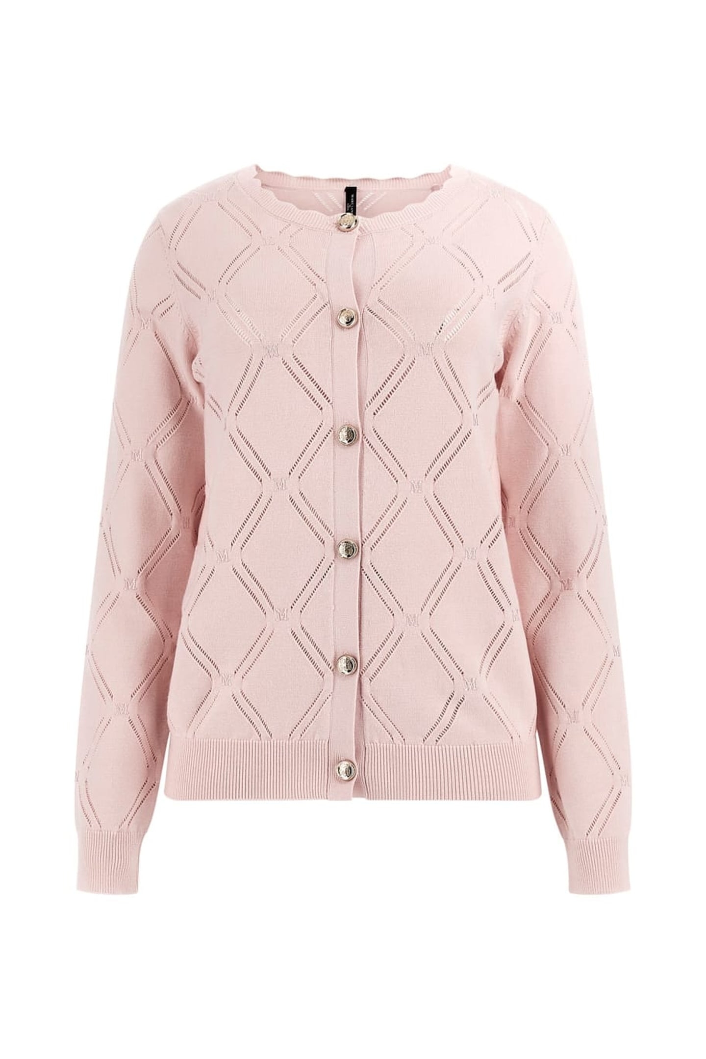 MARCIANO BY GUESS ANNA CARDI ALLOVER SWEATER BLUSH BREEZE 5
