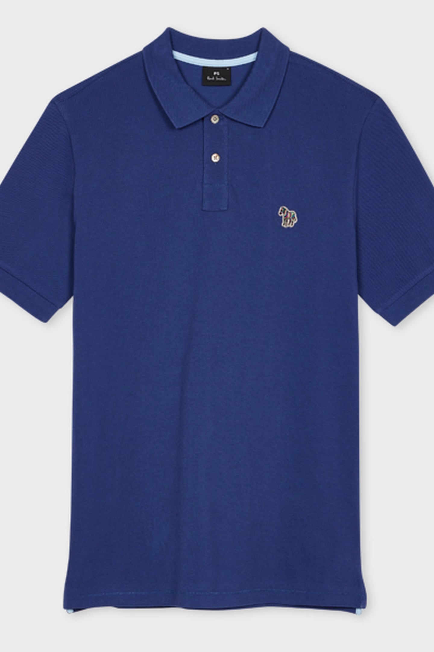 REG FIT SS POLO SHIRT ZEBRA INDIGO 2