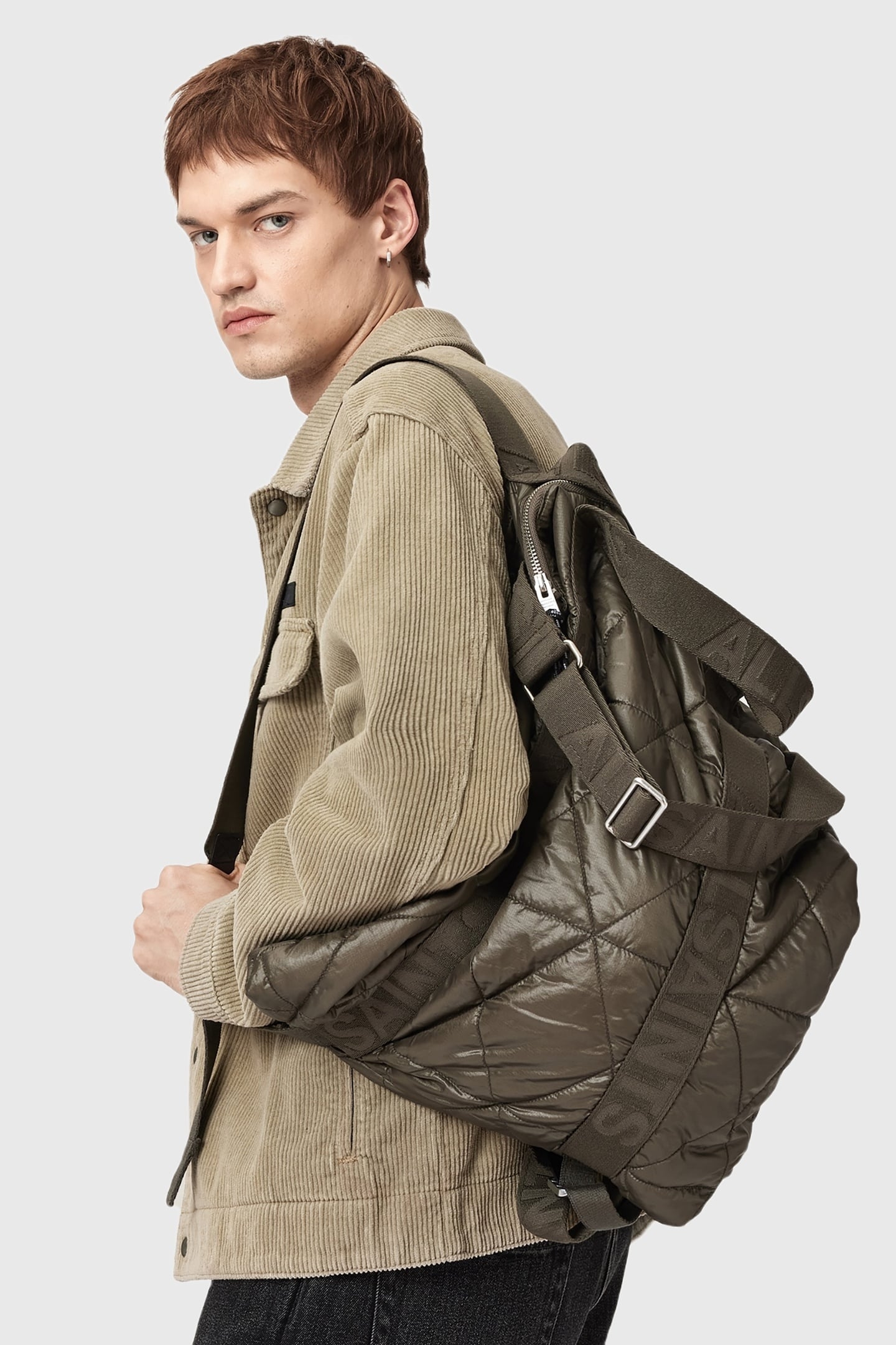 KEI QUILT BACKPACK GREEN 2