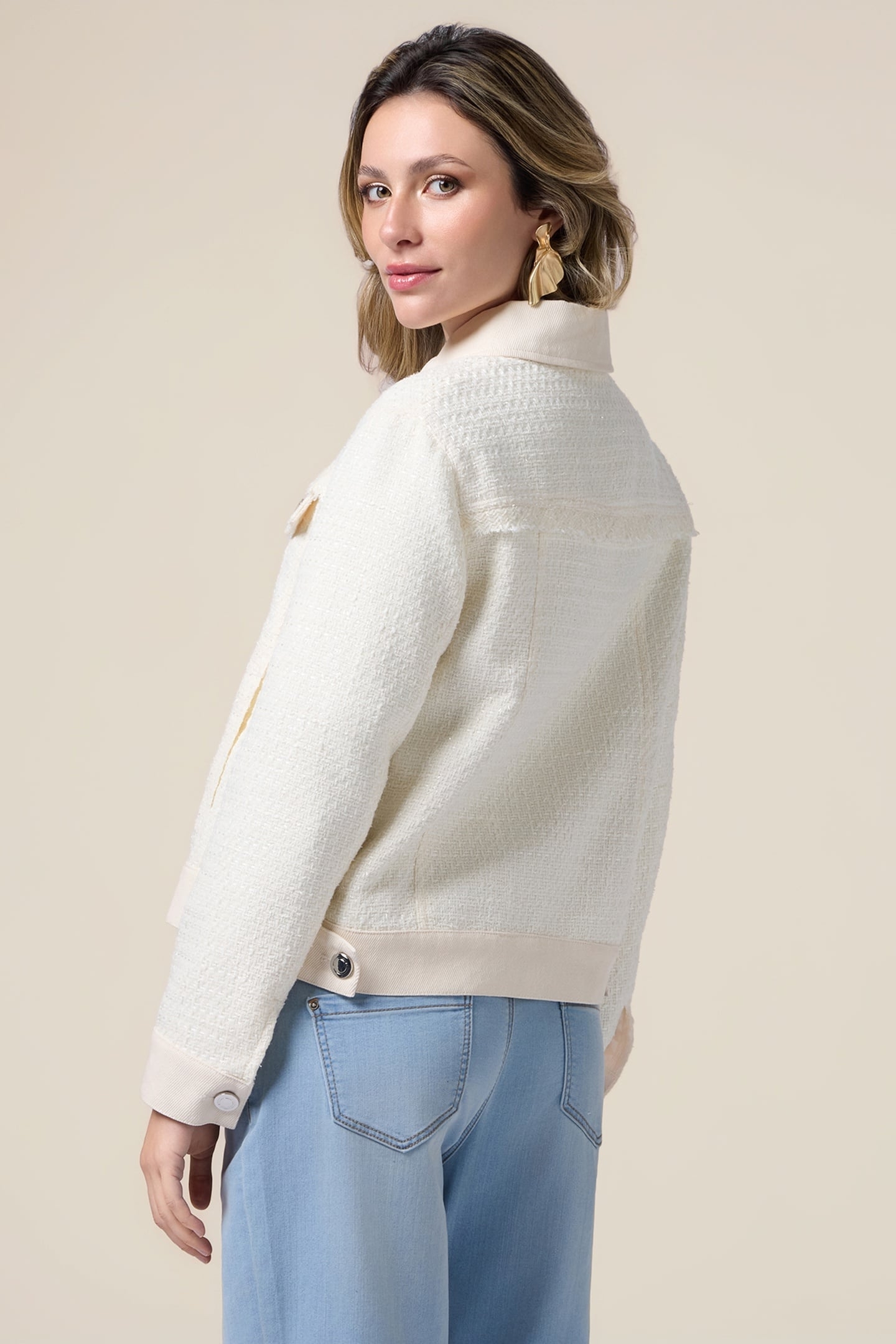 SHORT TWEED JACKET WHITE 3