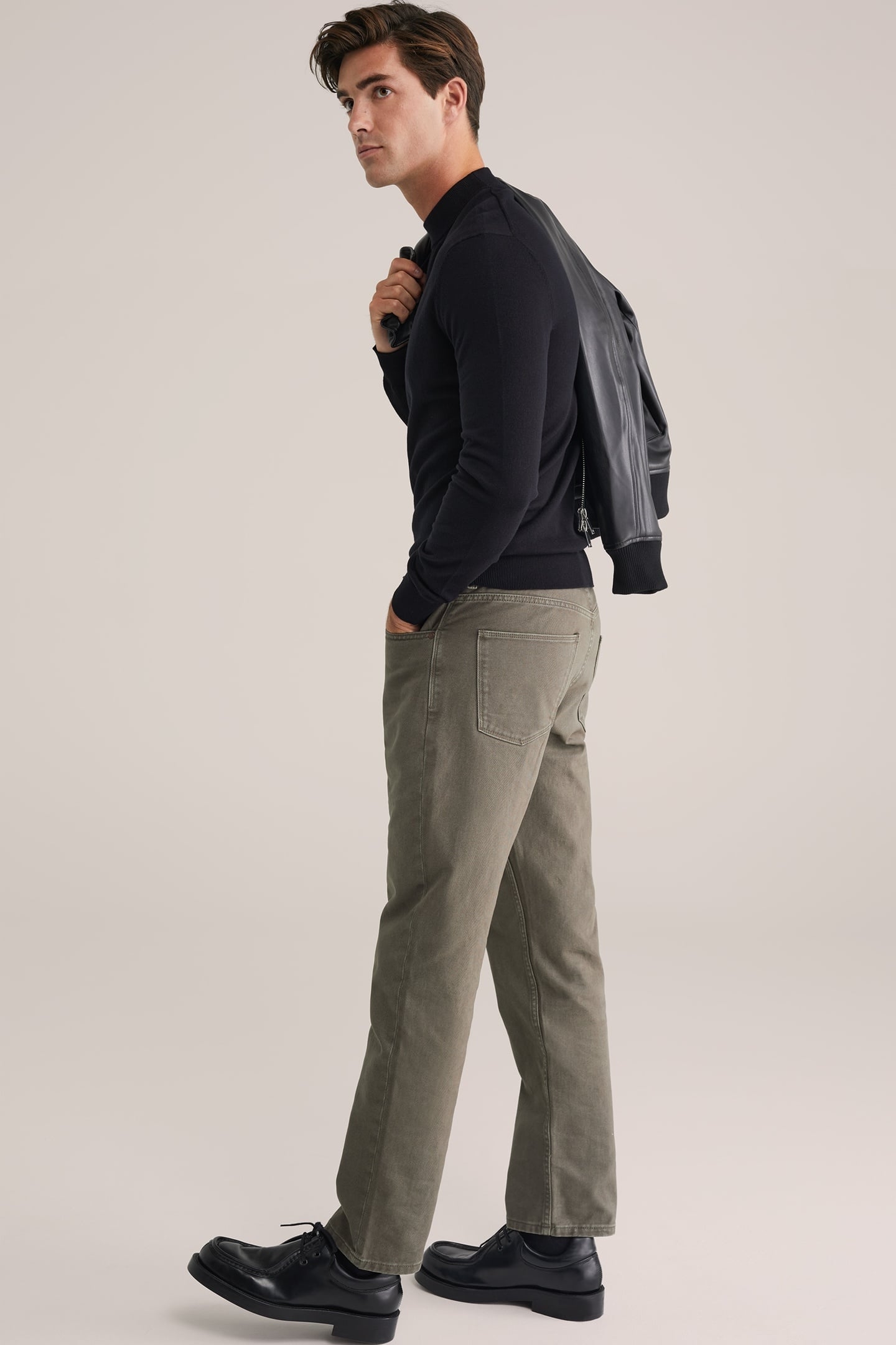 5-POCKET MID WAIST TAUPE 4