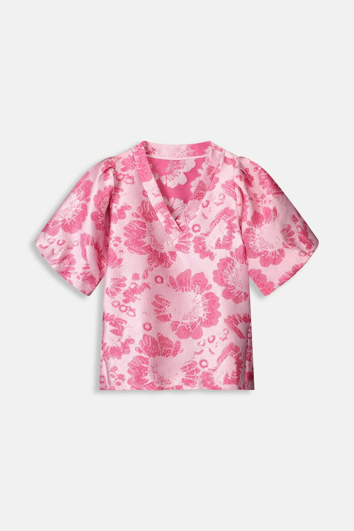 TOP - FLORAL JACQUARD RASPBERRY 6