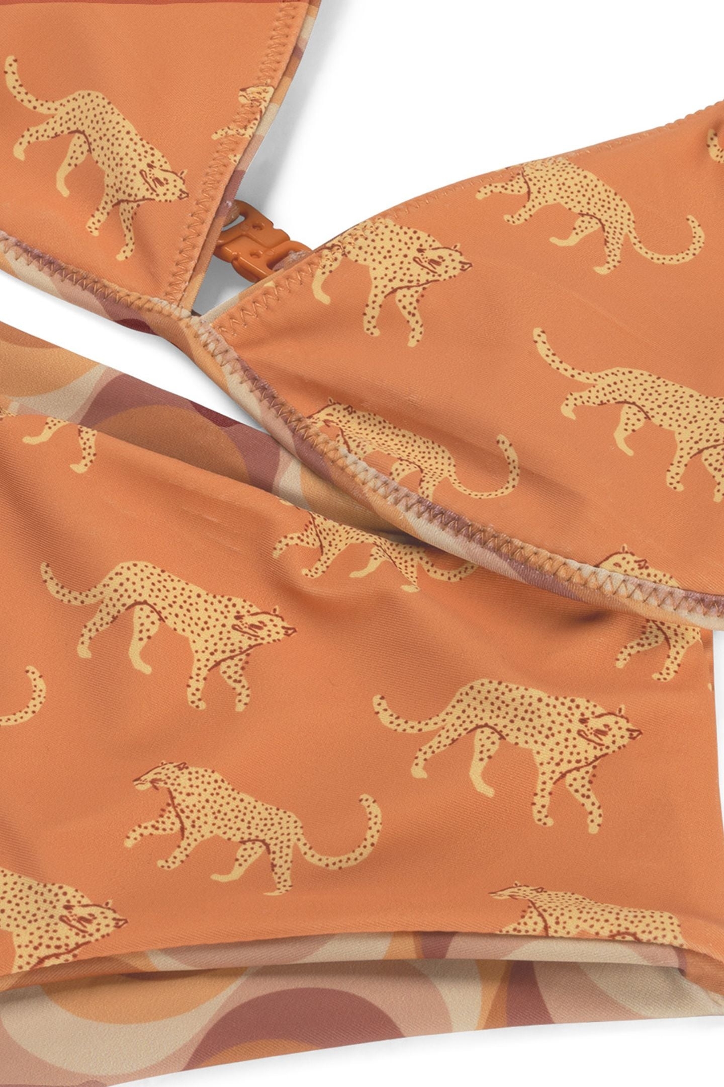 GIRLS ROSIE REVERSIBLE BIKINI SET GROOVY LEOPARD LIGHT SANDA 6