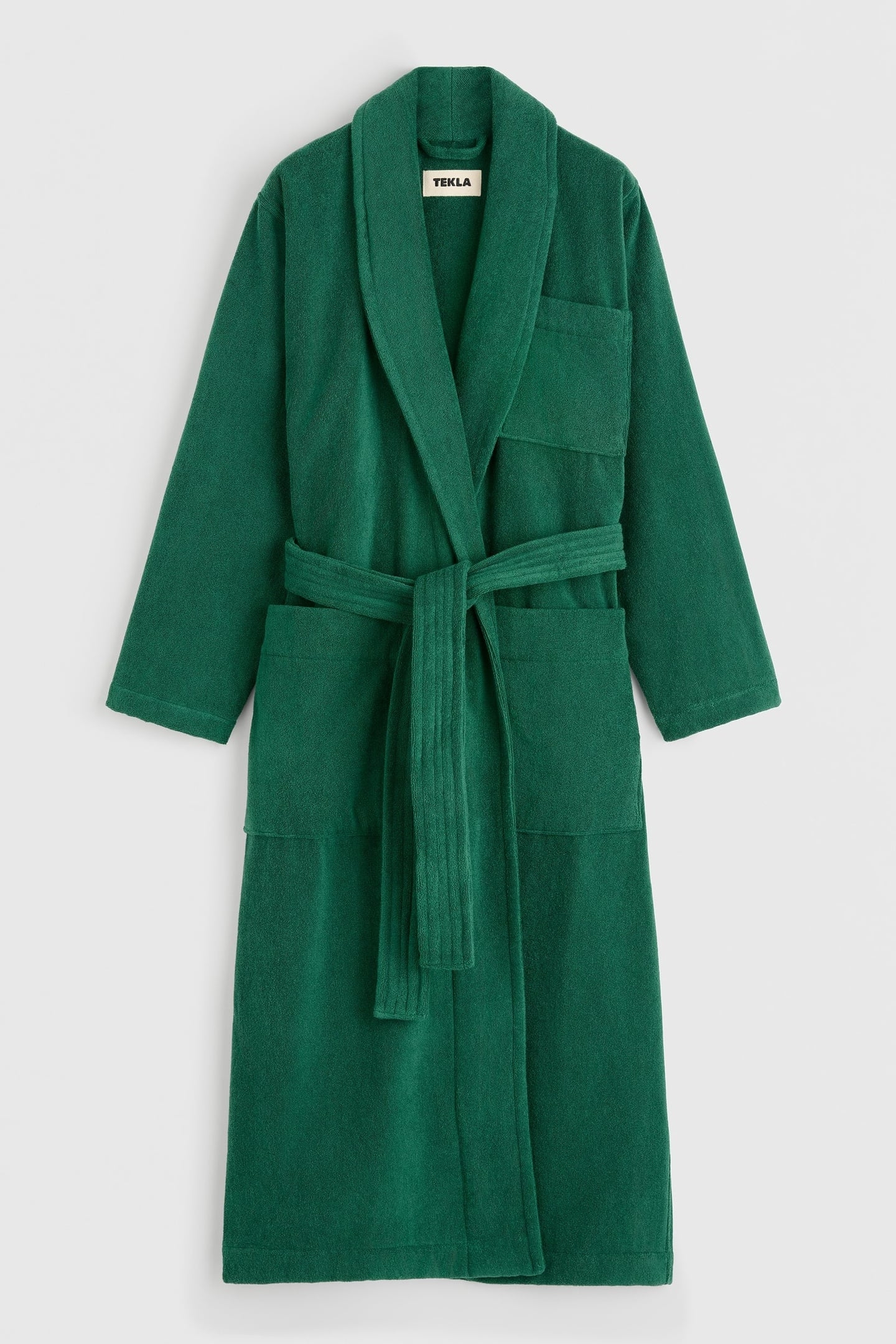 UNISEX CLASSIC BATHROBE TEAL GREEN 5