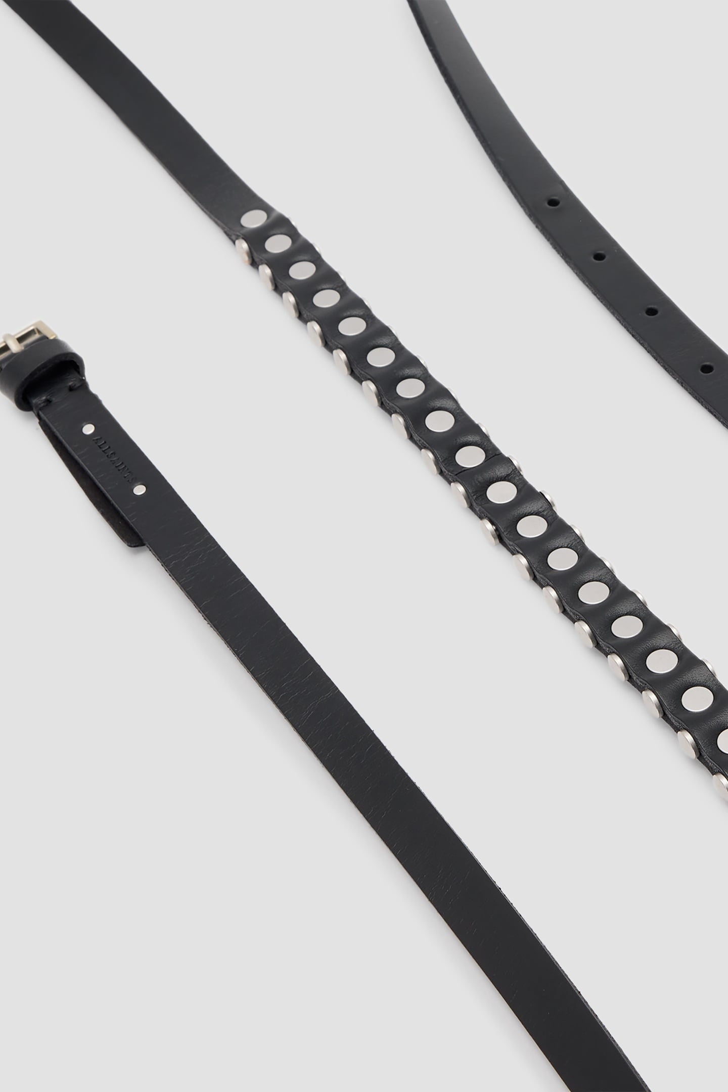 TAMSIN SK BELT BLACK/ANTQ NICKEL 5