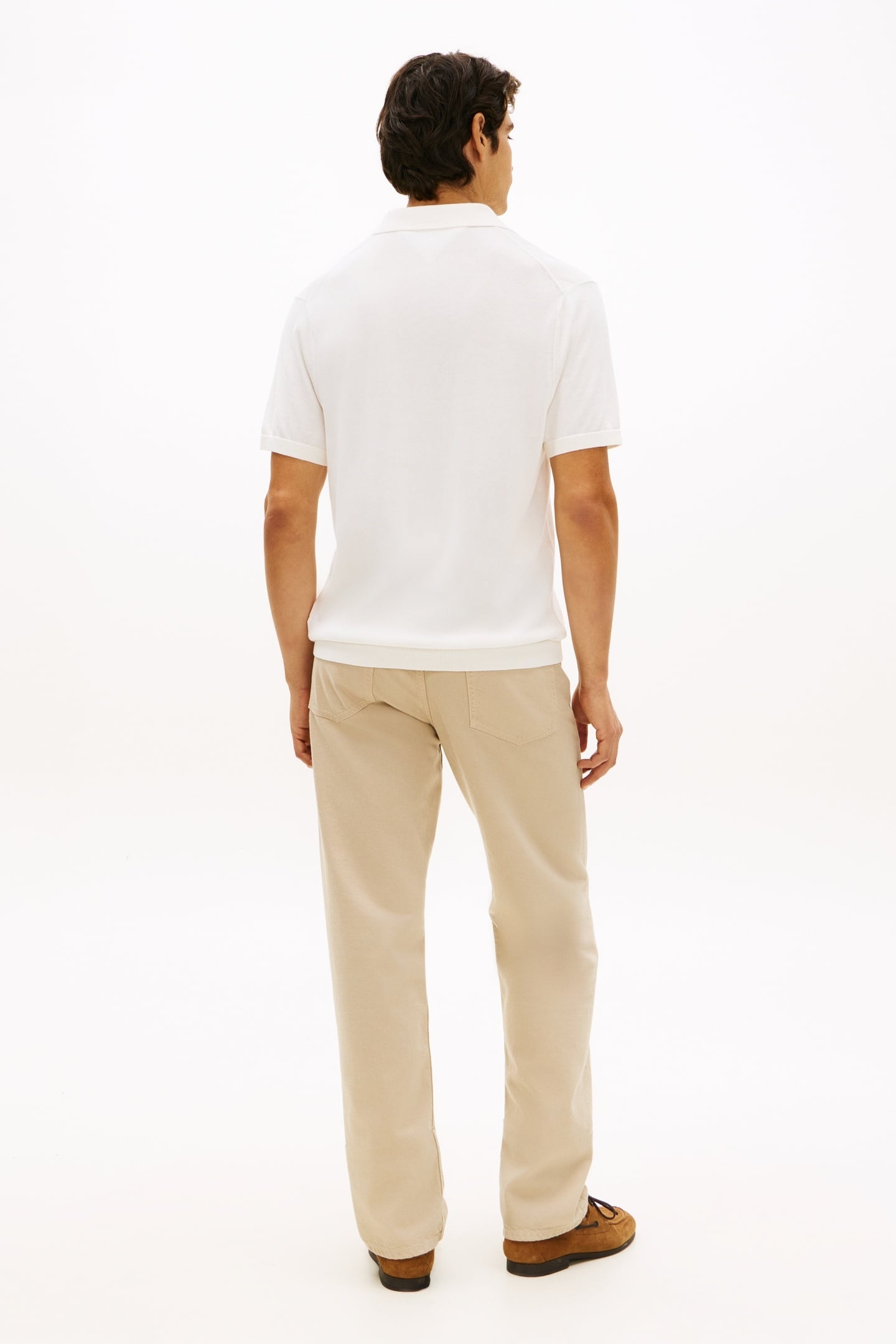 DC COTTON LYOCELL POLO IVORY 2