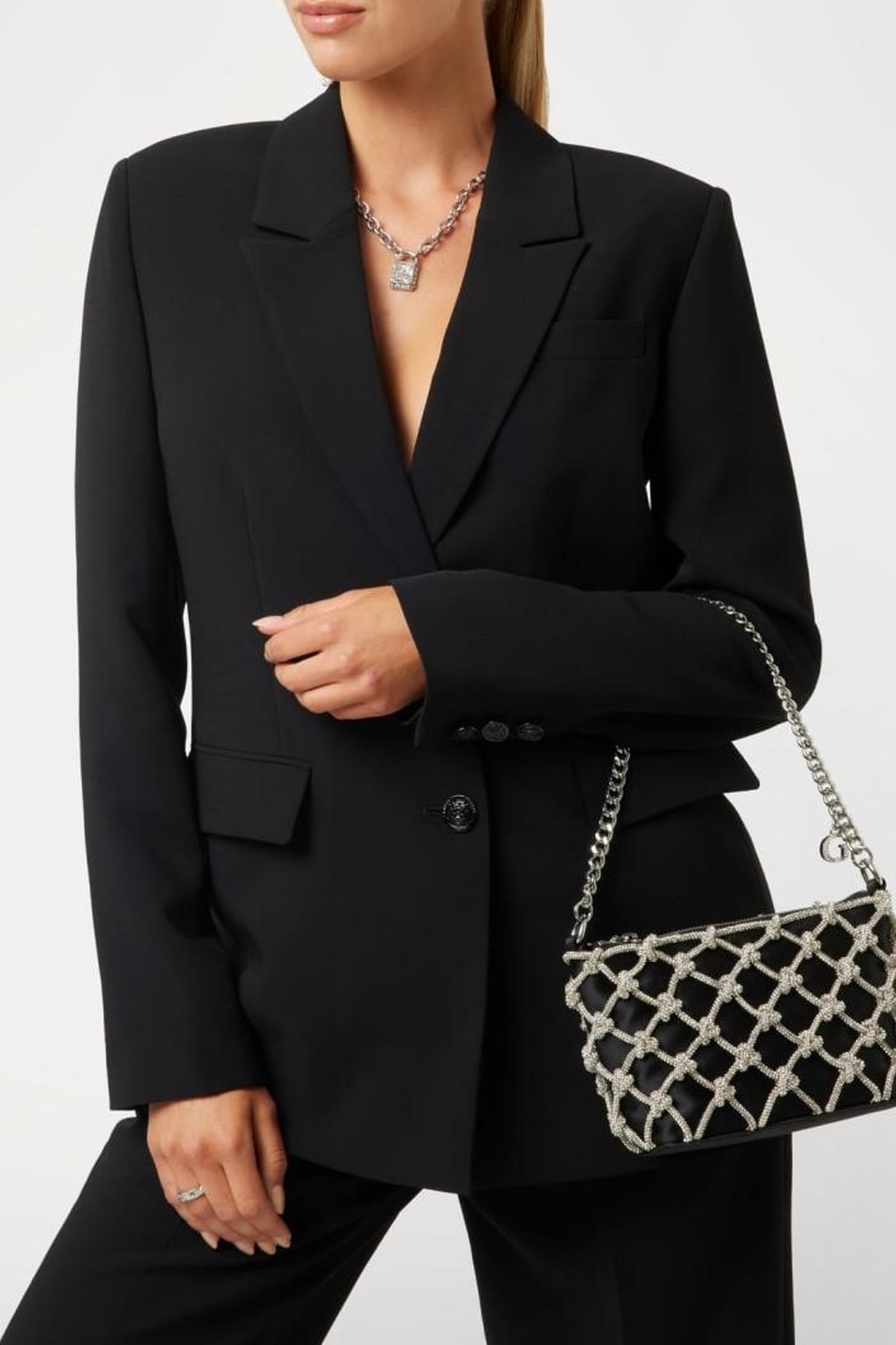 MARCIANO BY GUESS ZALINA TOP ZIP SHOULDER BAG BLACK 2