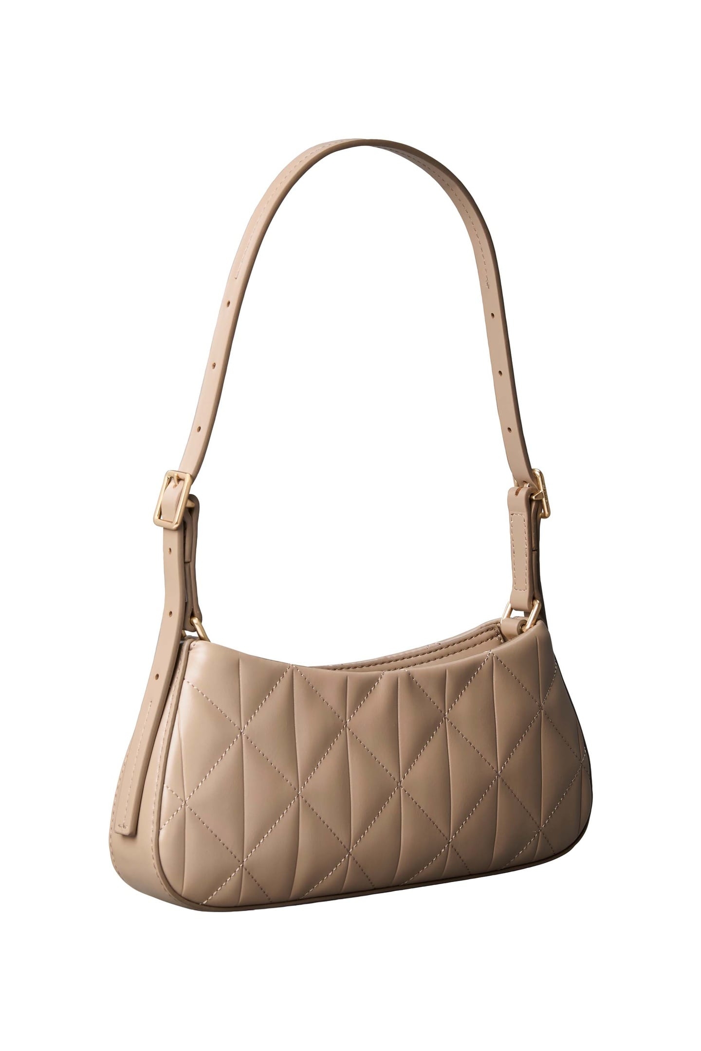 QUILTED SMALL SHOULDER BAG DESERT TAUPE 3
