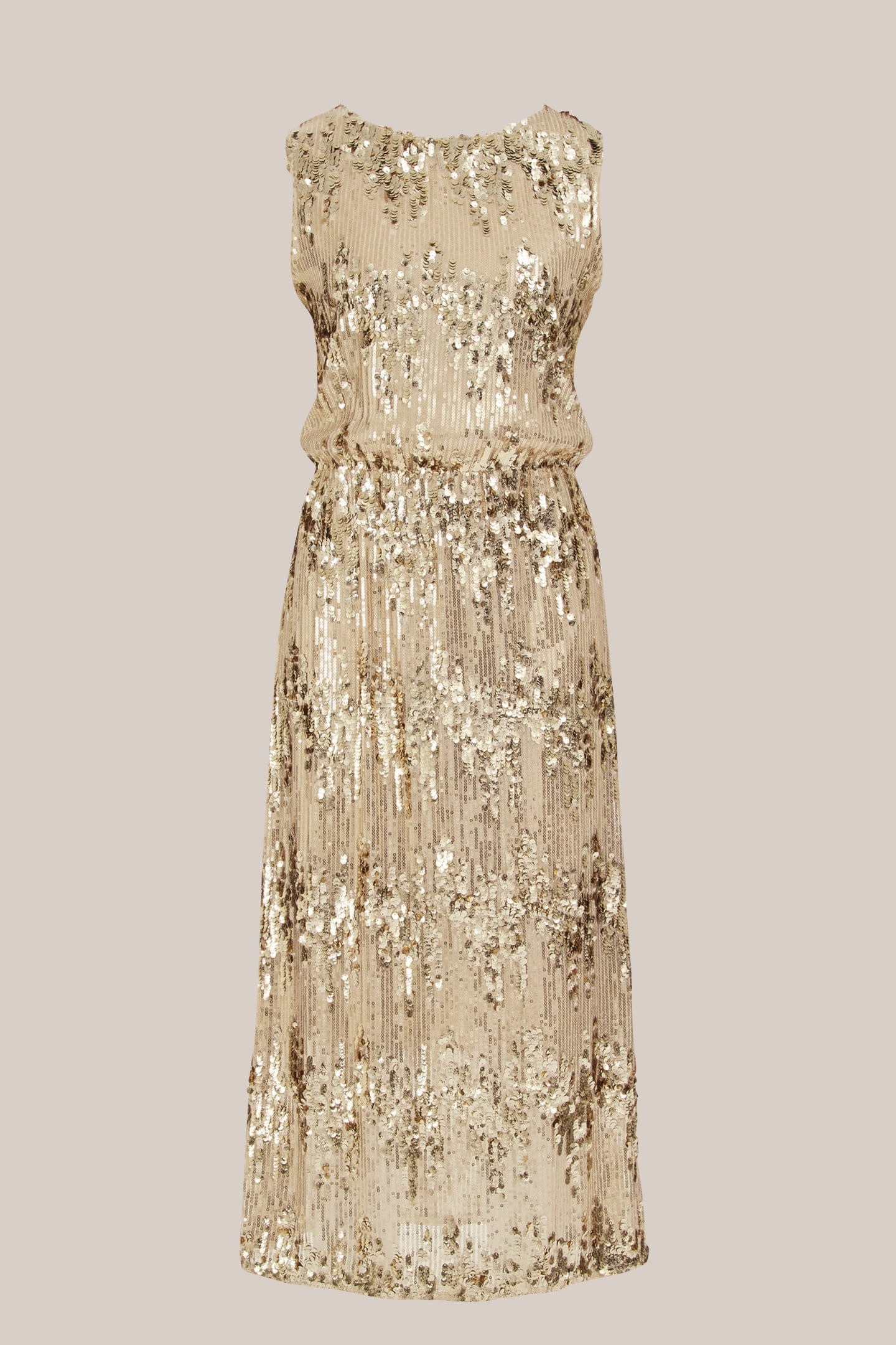 DRESS MID LENGTH GOLD 3