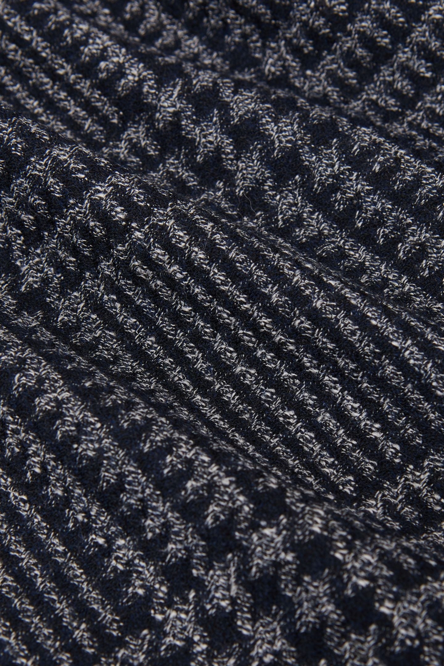 SB 2B NOTCH WOOL PRINCE OF WALES CHECK BLAZER NAVY 4