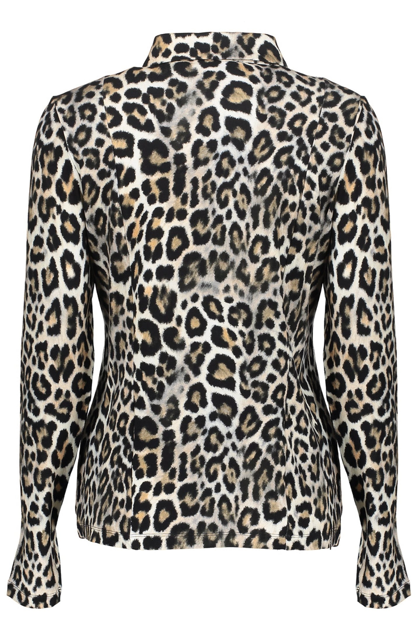 BLOUSE AOP JERSEY BLACK/SAND 2