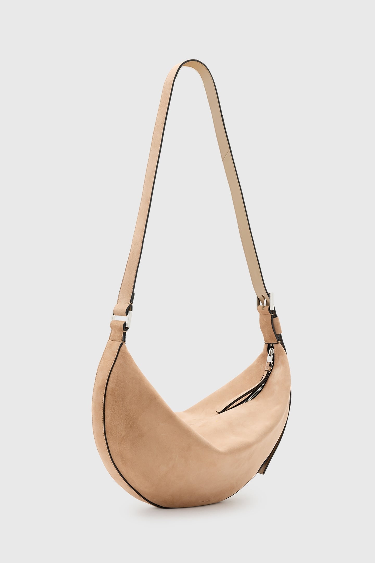 HALFMOON SUEDE SHLDR MINK BROWN 2