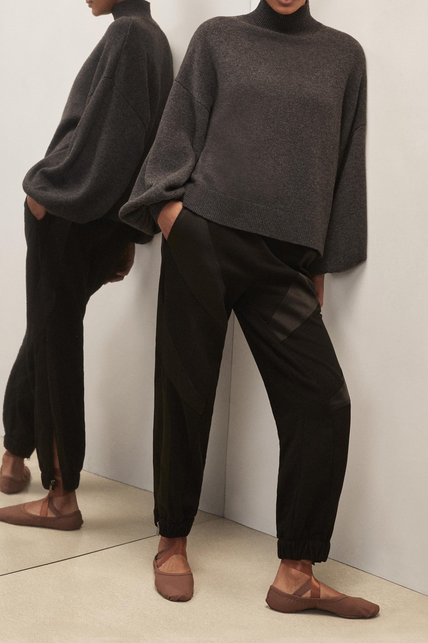 BATWING JUMPER CHARCOAL GREY 3