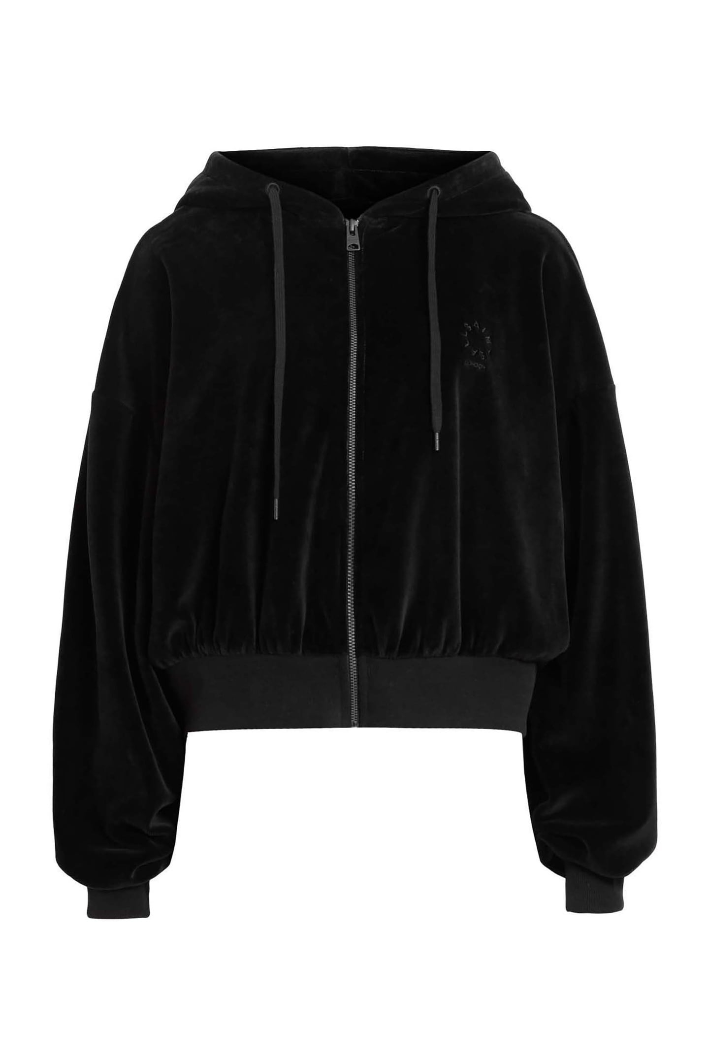 VINNY VELVET HOODY BLACK 5