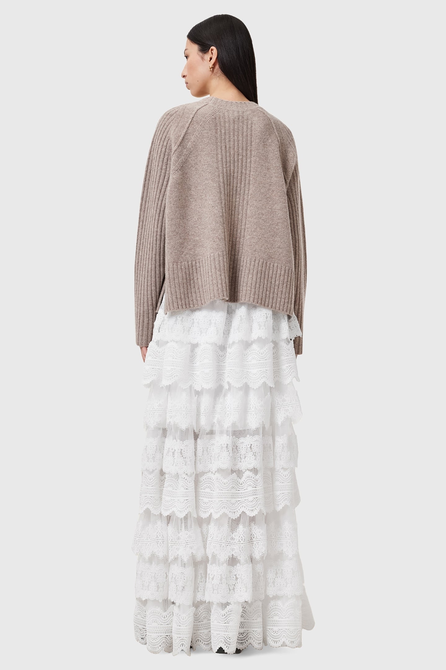 LIZI LACE MAXI SKIRT CHALK WHITE 5