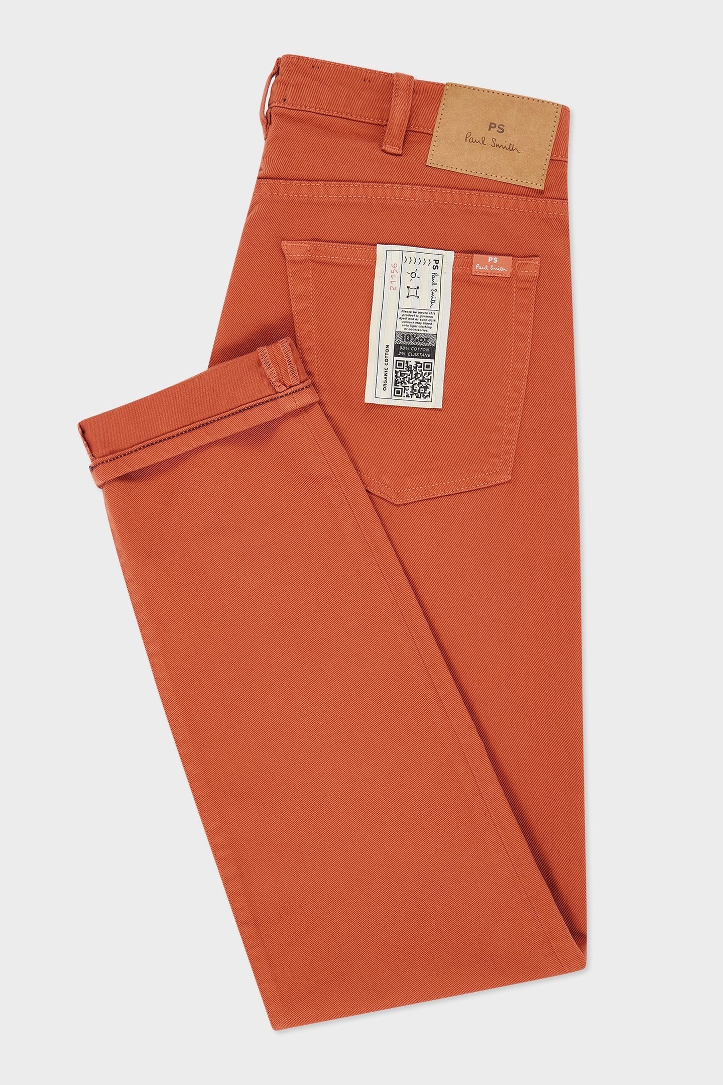 TAPERED FIT JEAN BRICK RED 2