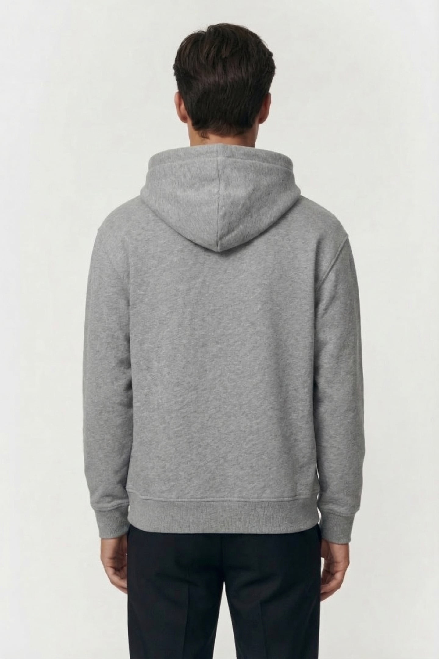 HOODY WITH LOGO T-SHIRTS GREY HEATHER MELANGE 2