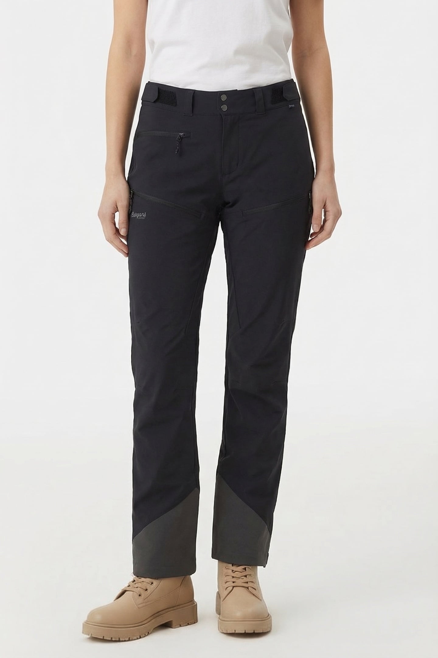 SENJA HYBRID SOFTSHELL W PNT BLACK LONG 1