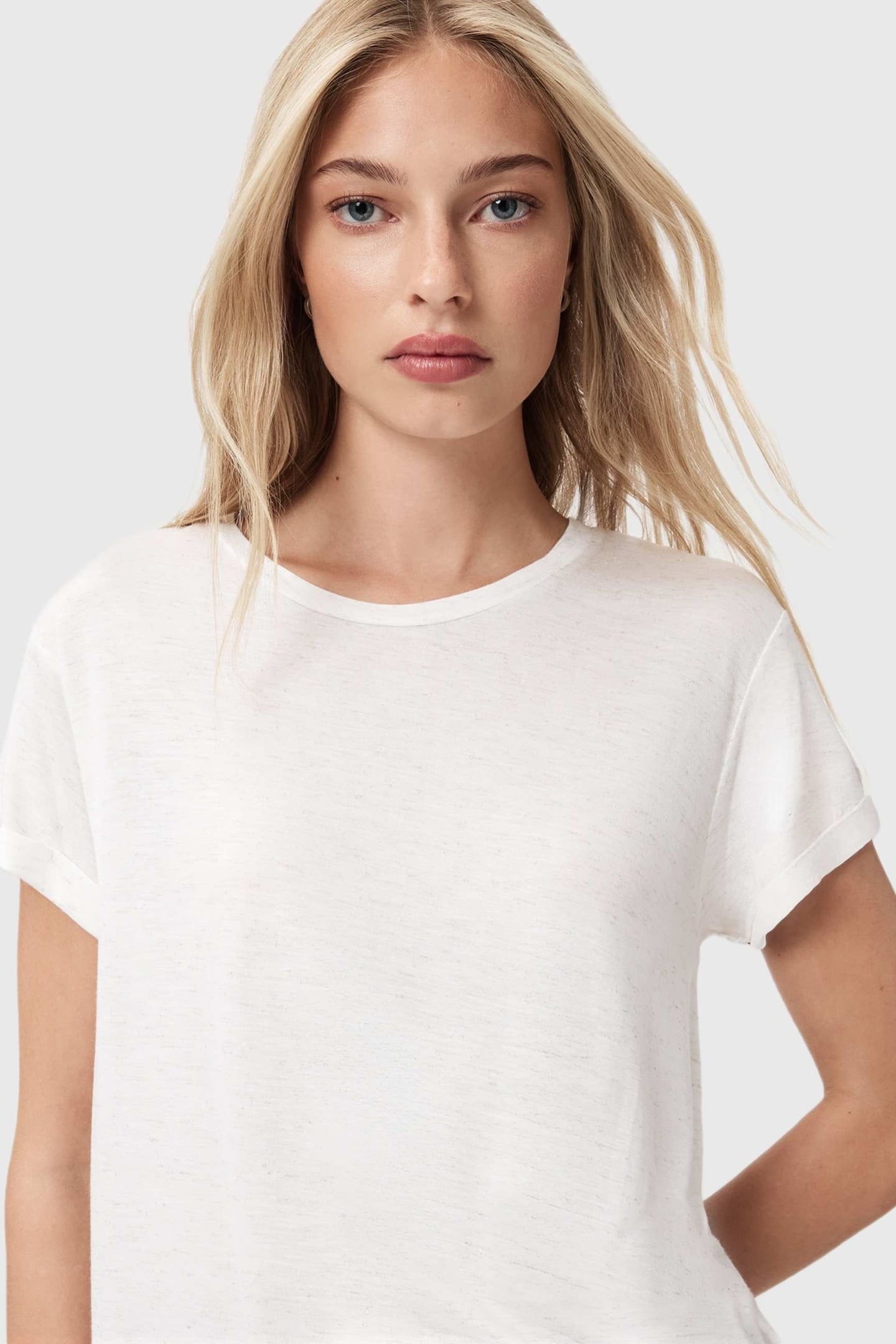 ANNA SHIMMER TEE STONE WHITE 7