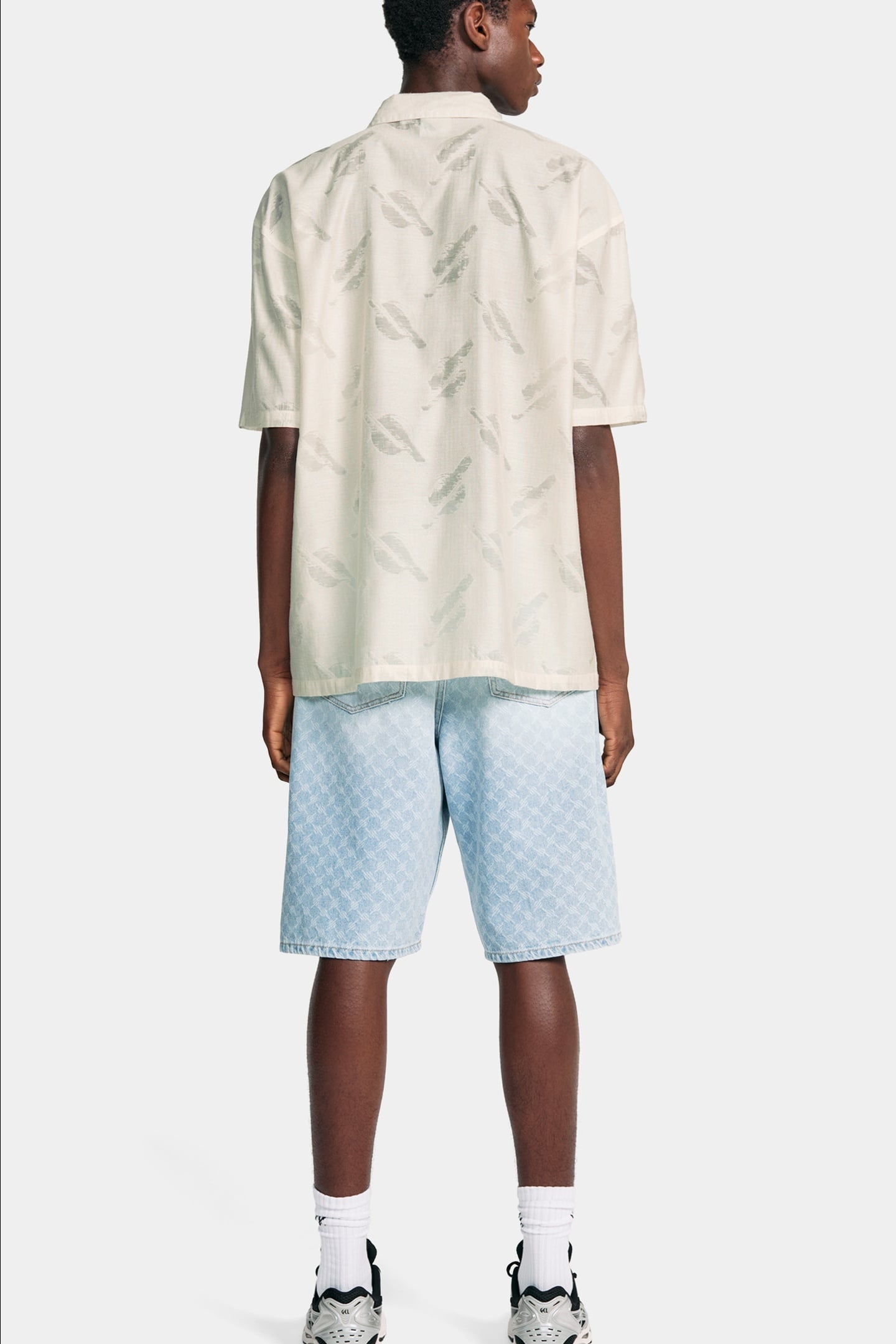 SALIM RELAXED SHORT SLEEVE SHIRT FROST WHITE 3