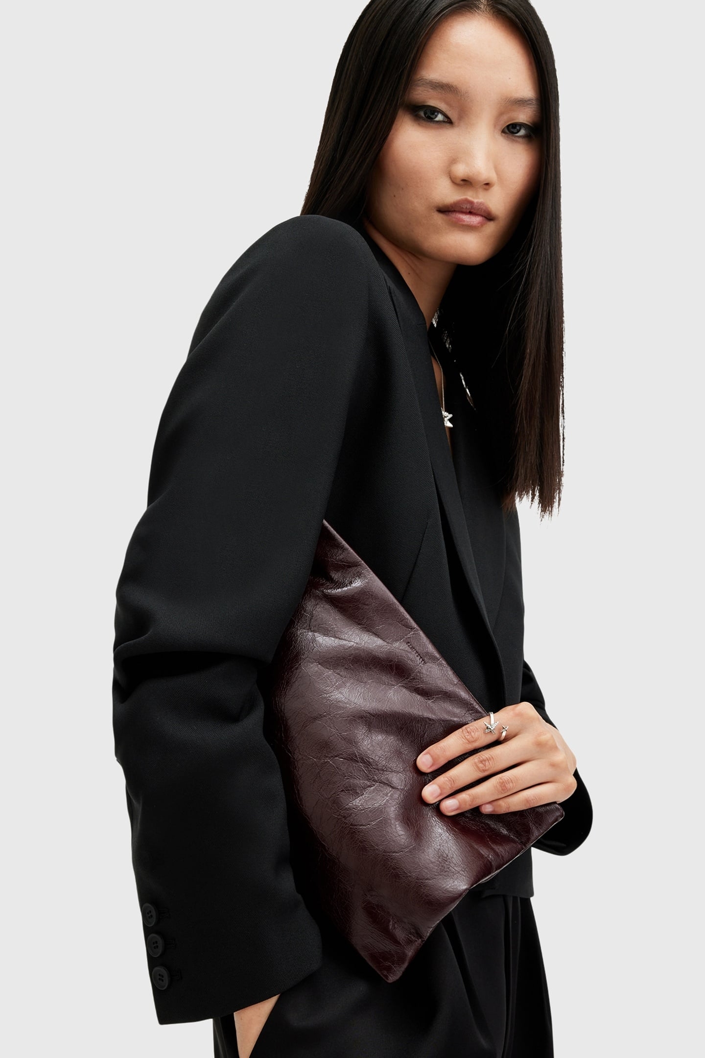 BETTINA CLUTCH BURNT RED 6