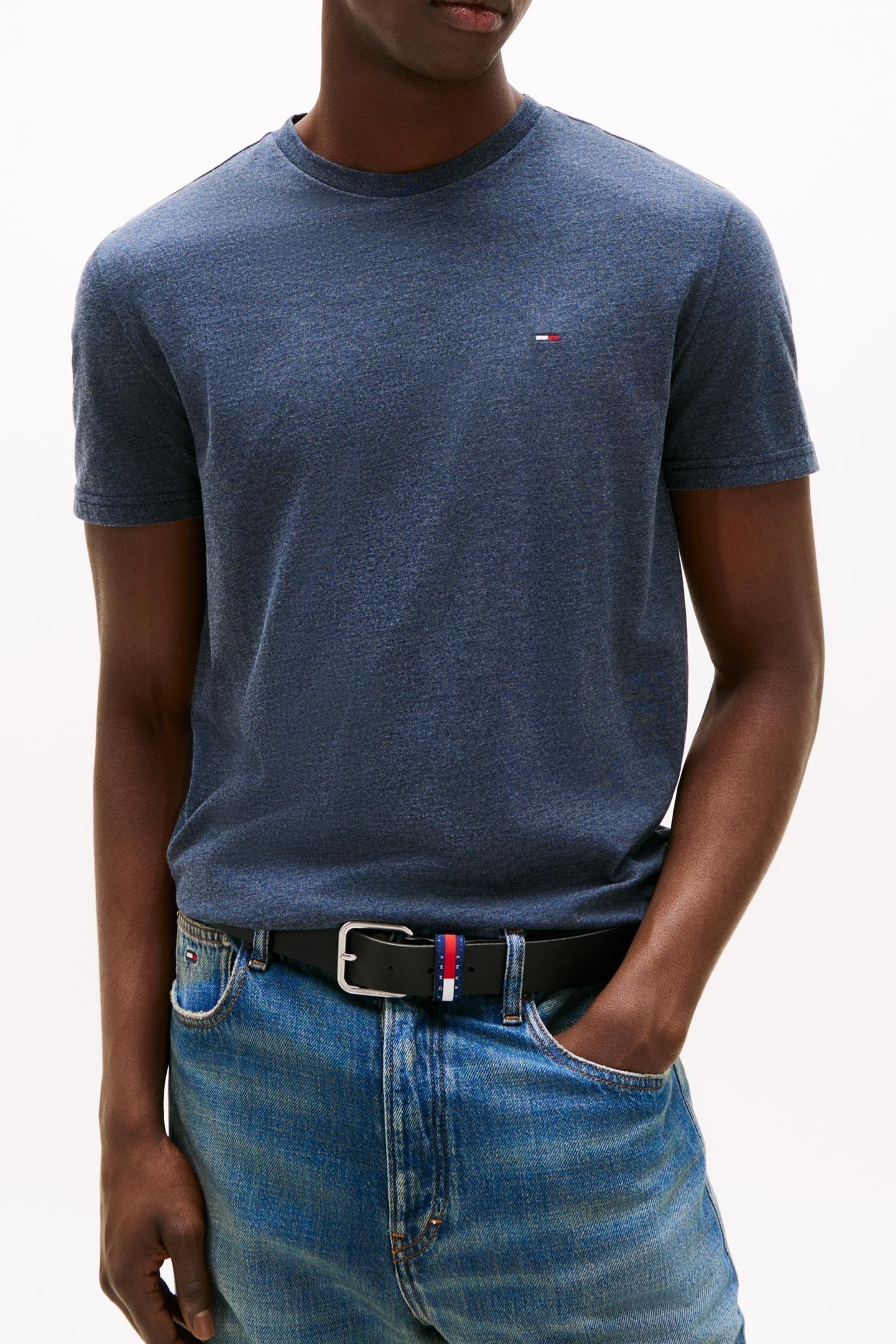 HEATHERED XSLIM JASPER SHIRT DARK NIGHT NAVY 1