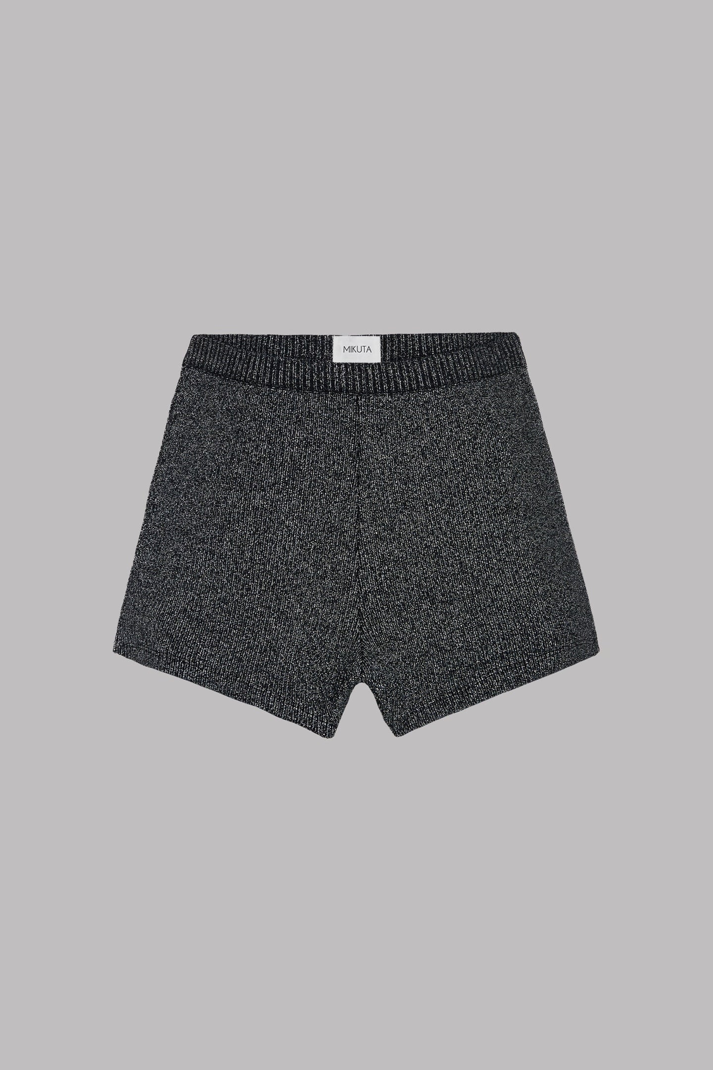 THE DARK GLITTER RIBBED SHORTS 2